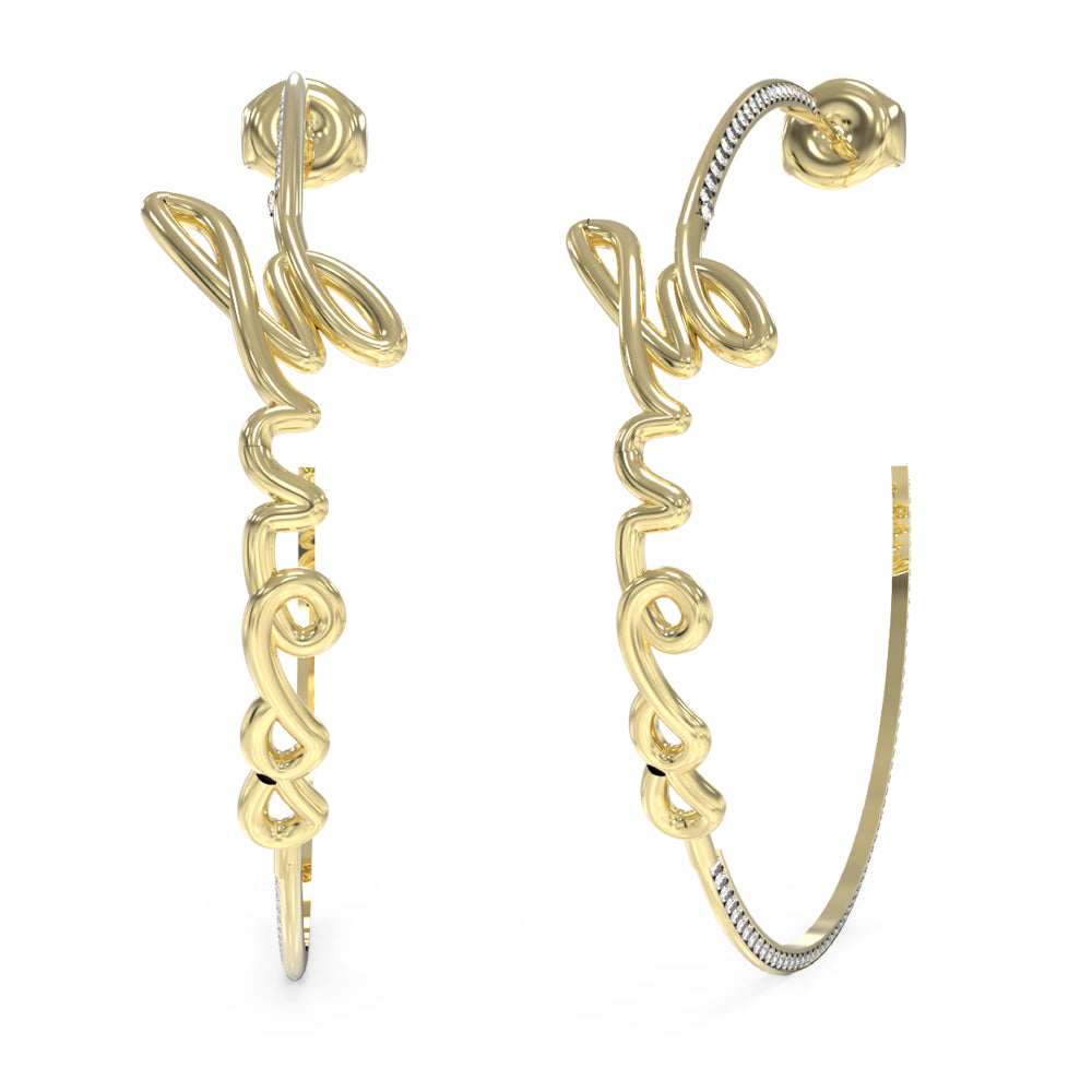 Guess Gold Earrings for Women - GWCER-0080(G)