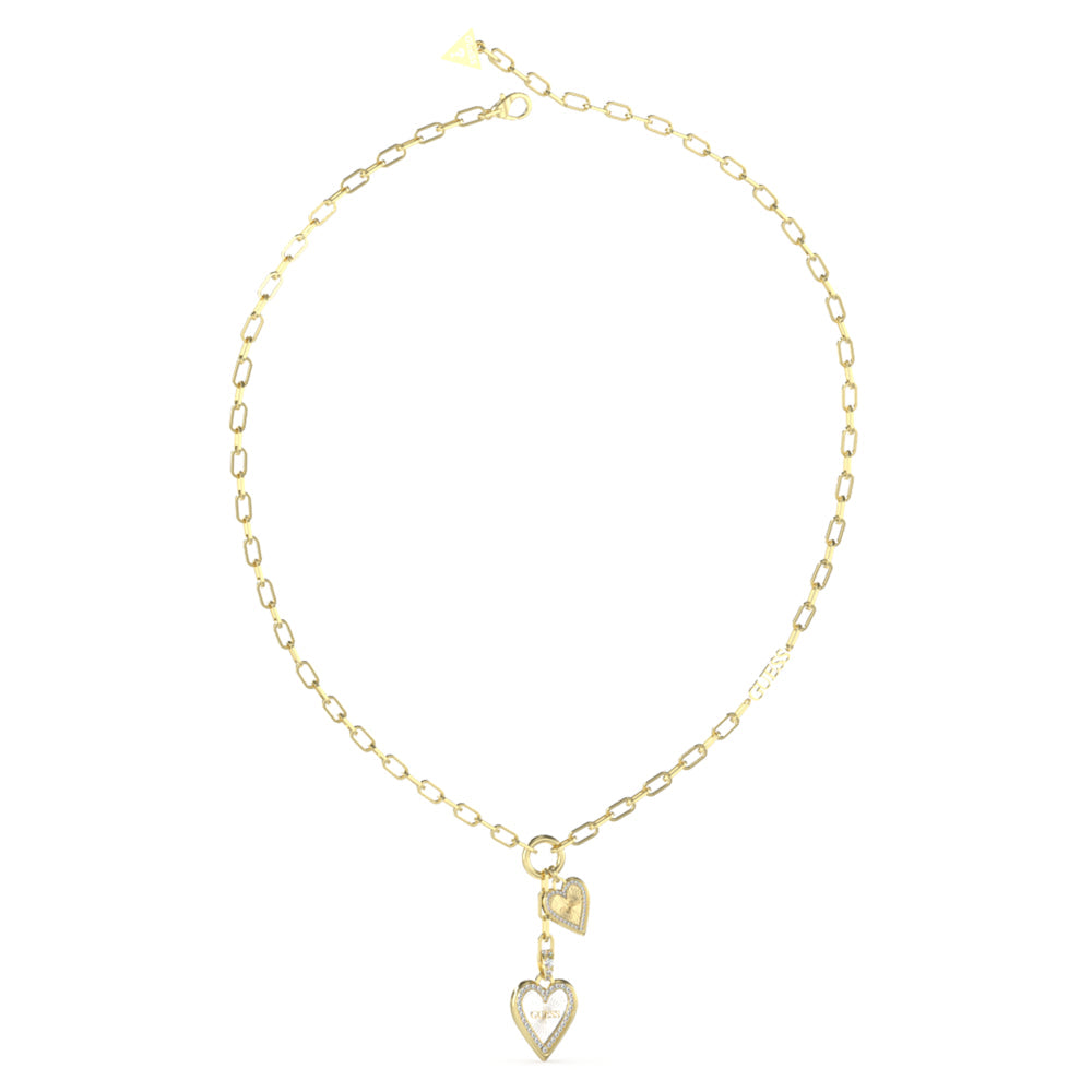 Guess Silver and Gold Necklace for Women - GWCNL-0041(G)