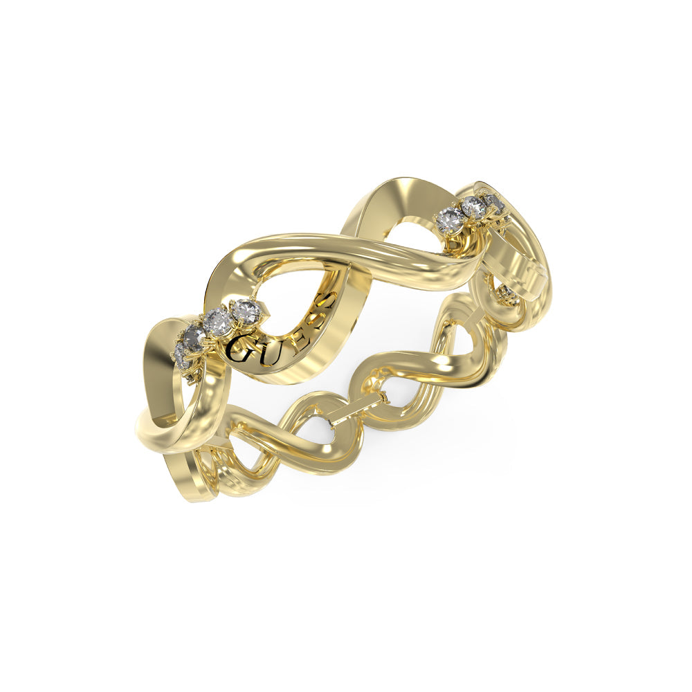 Guess Gold Ring for Women - JUBR03273J-102