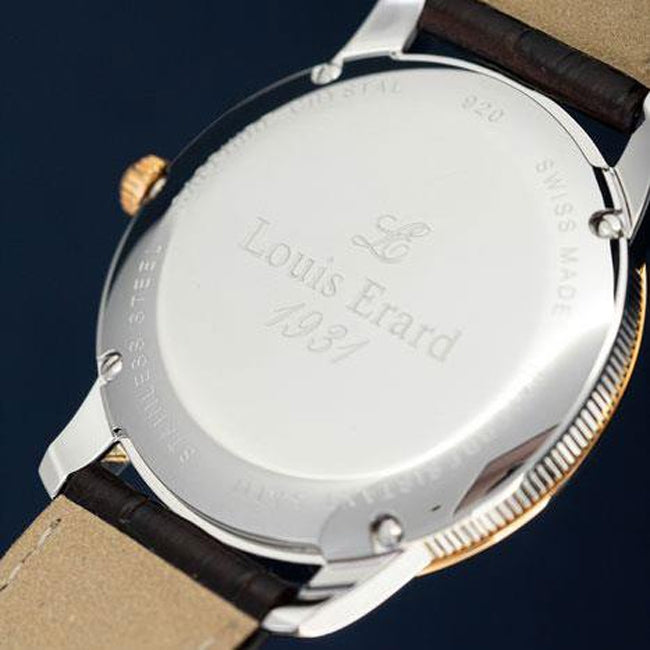 ساعة لويس إيرارد الرجالية بحركة كوارتز ولون مينا أبيض - LE-0014