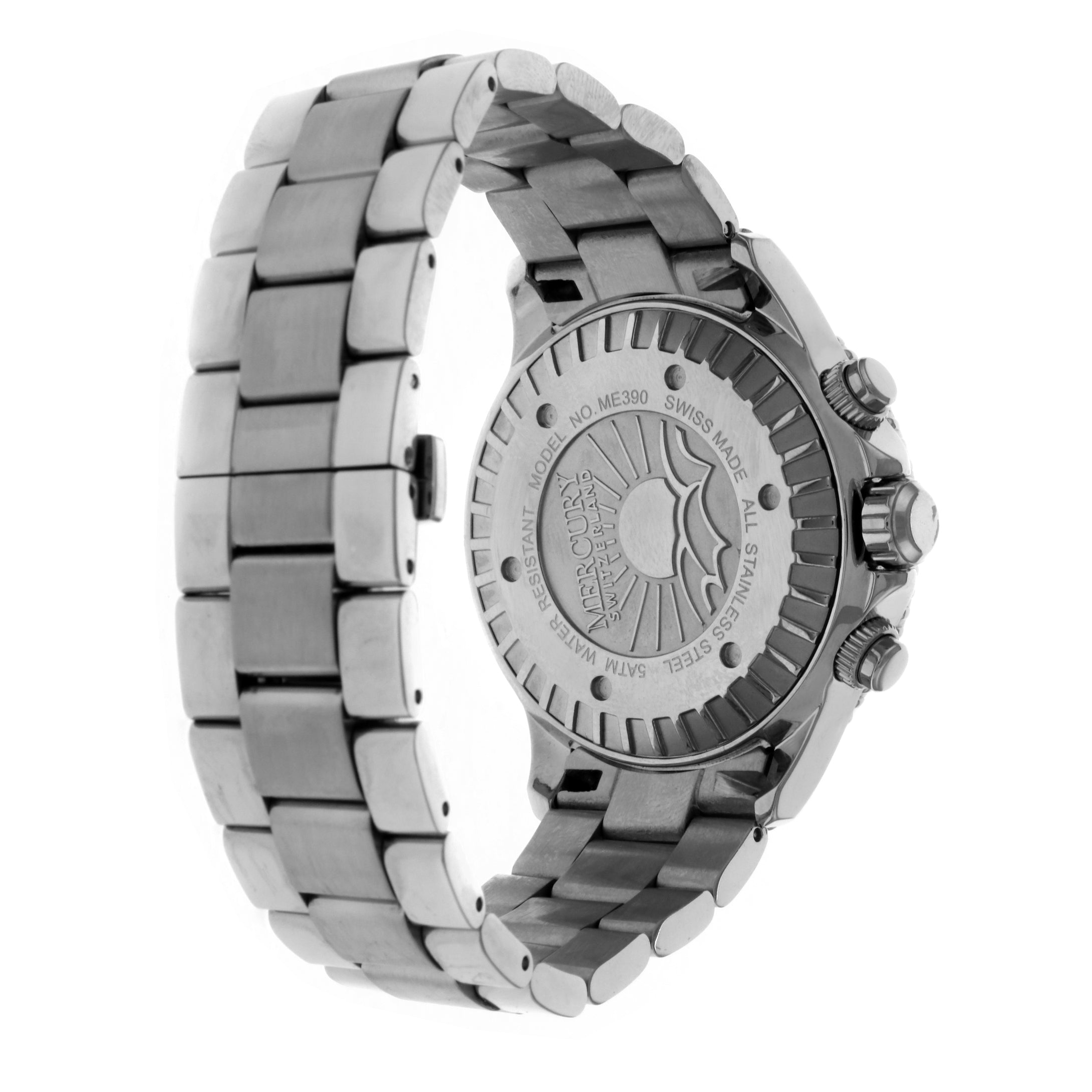 Mercury Men's Swiss Quartz Watch with Black Dial - MER-0007