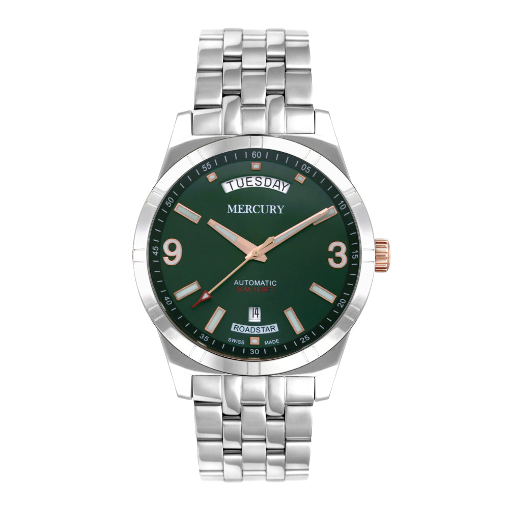 Mercury Men's Watch, Automatic Movement, Green Dial - MER-0122
