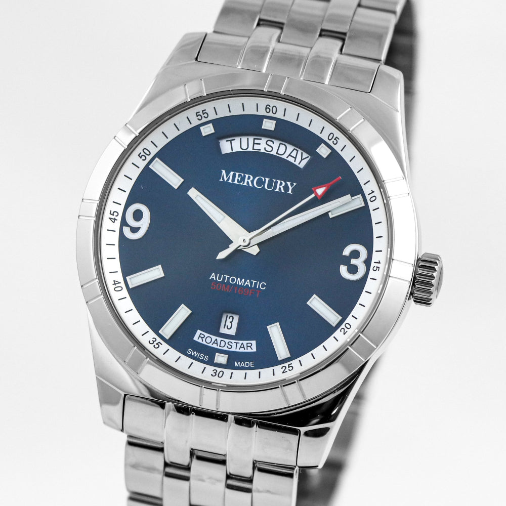 Mercury Men's Automatic Watch, Blue Dial - MER-0121