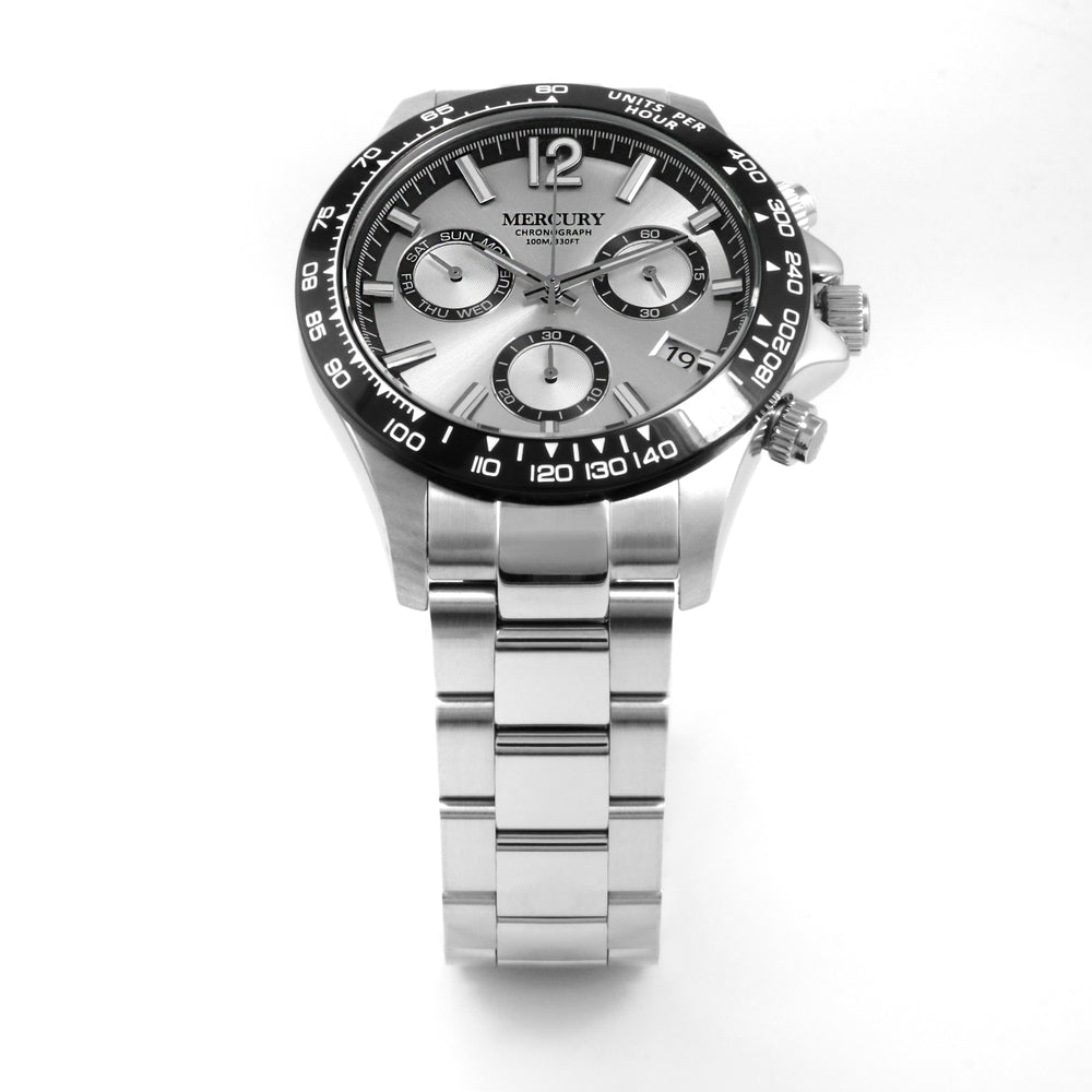 Mercury Men's Watch, Quartz Movement, White Dial - MER-0104
