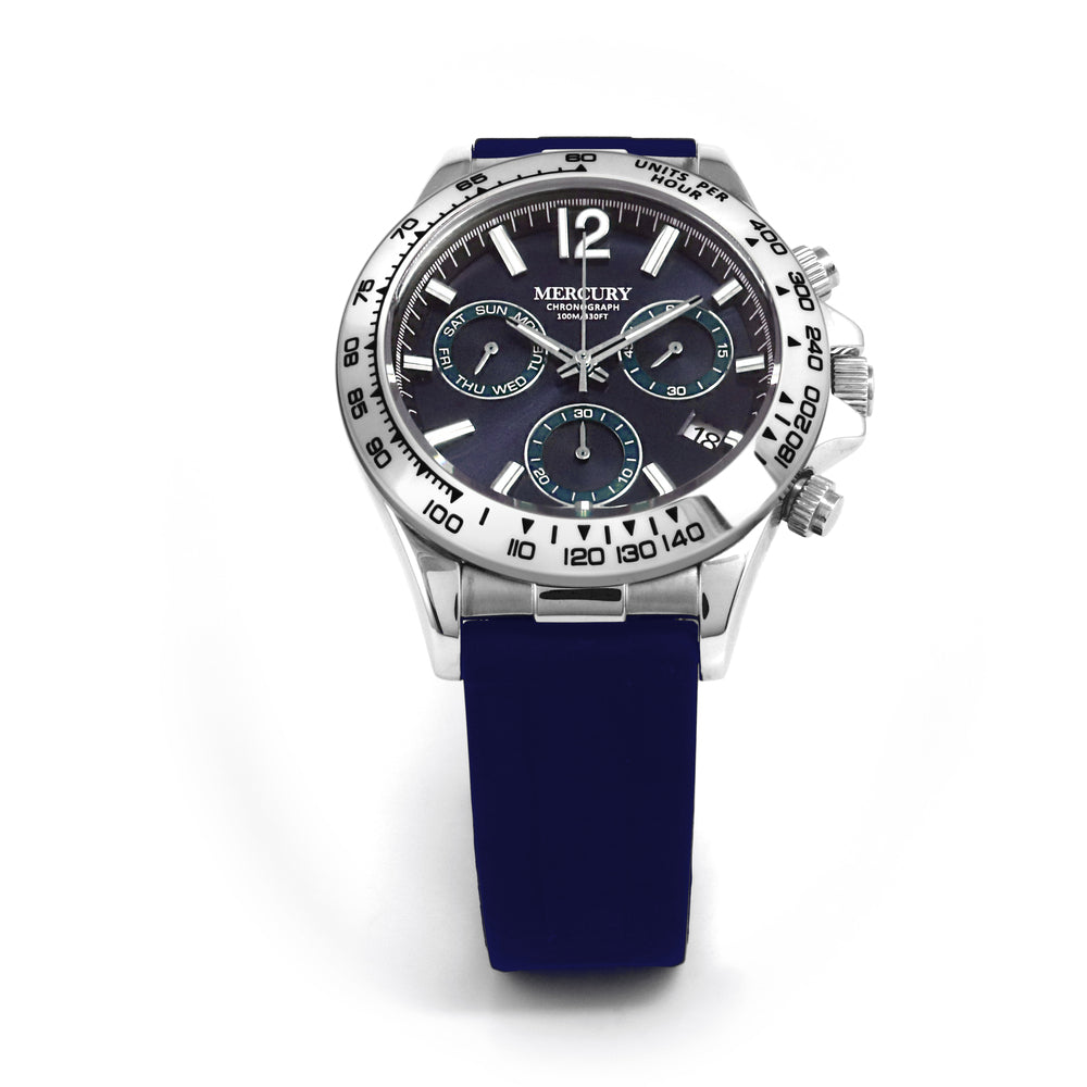 Mercury Men's Quartz Watch with Blue Dial - MER-0100