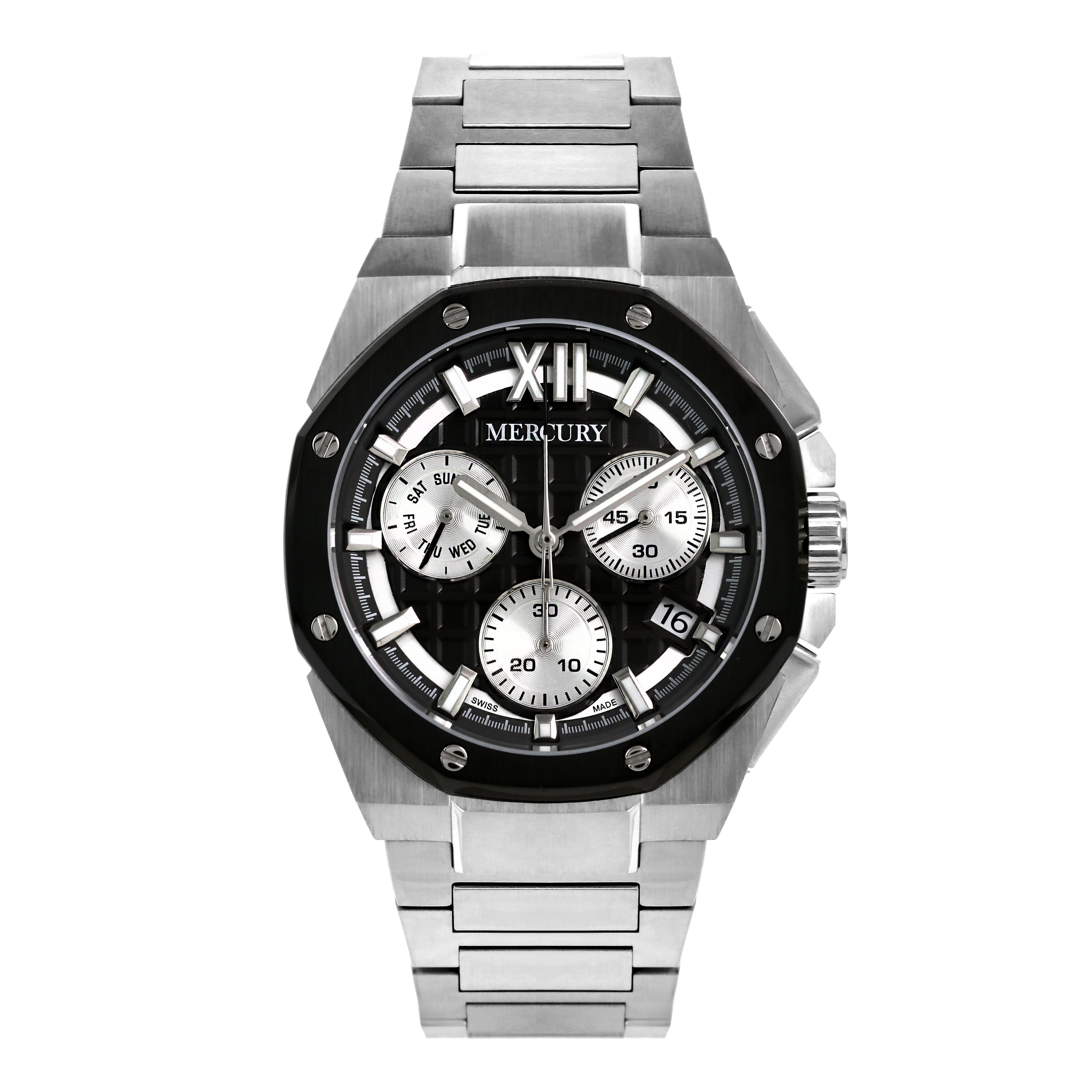 Mercury Men's Quartz Watch with Gray Dial – MER-0159