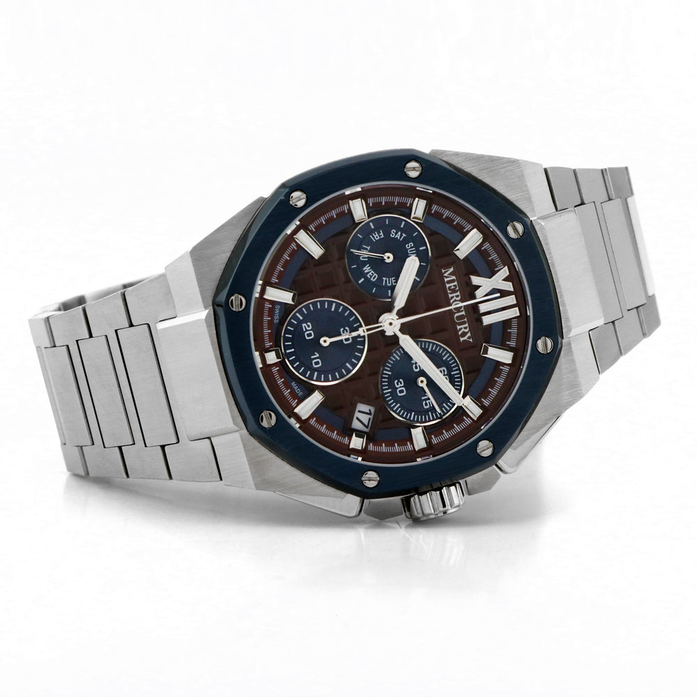 Mercury Men's Quartz Watch with Blue Dial - MER-0110