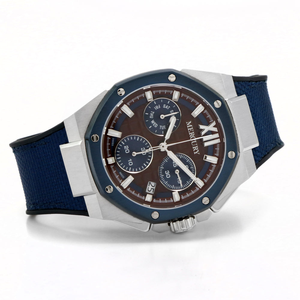 Mercury Men's Quartz Watch with Blue Dial - MER-0108