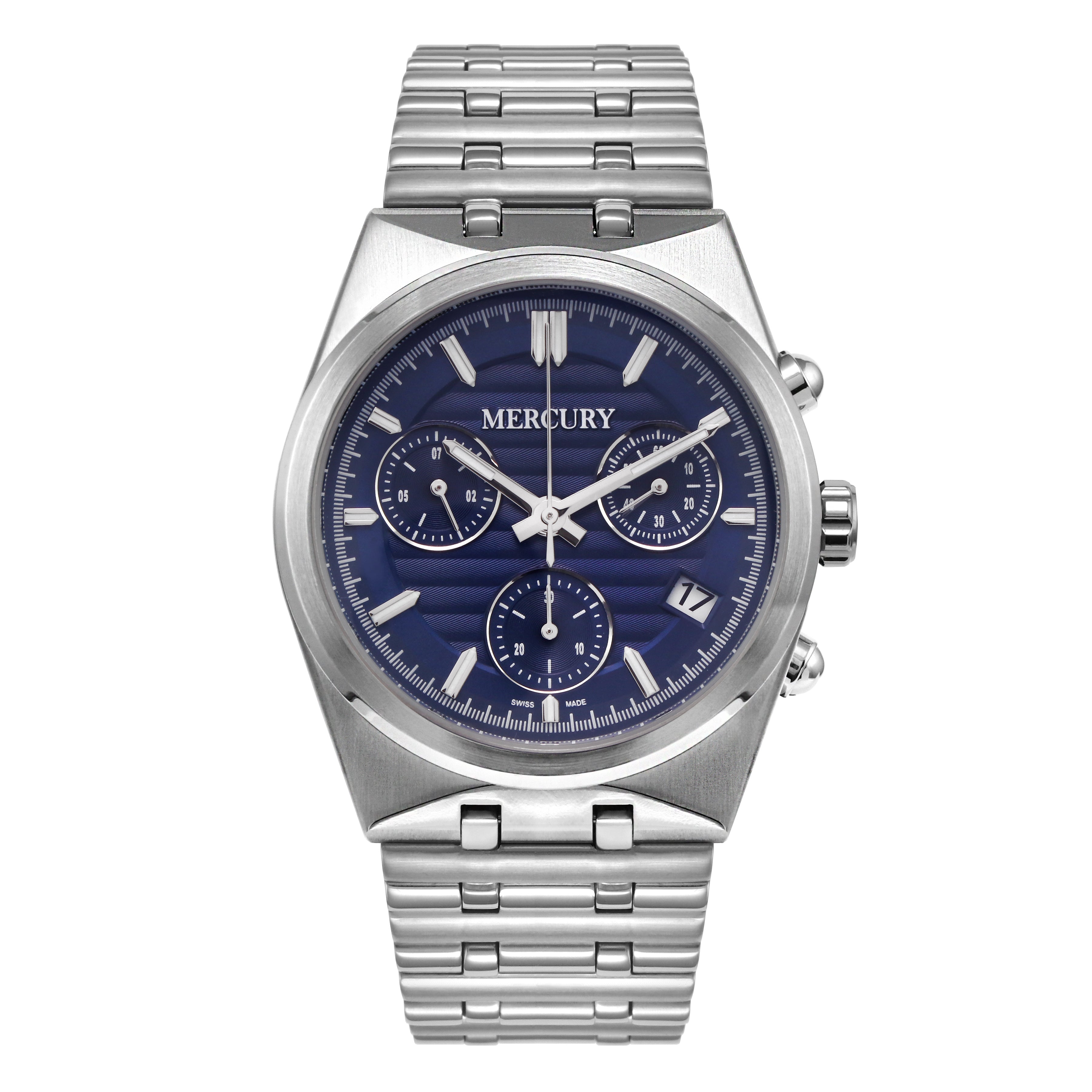 Mercury Men's Quartz Watch with Blue Dial – MER-0134