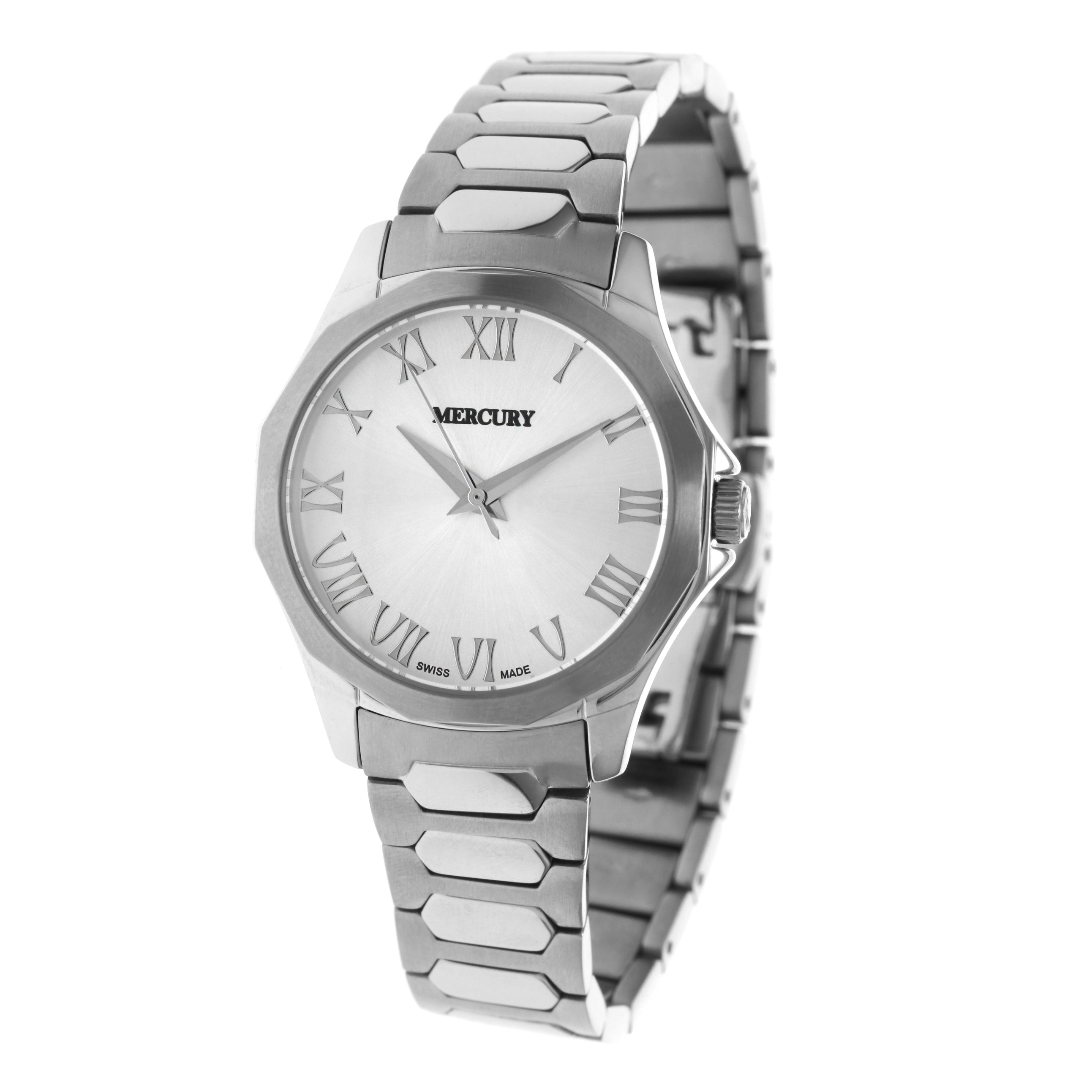 Mercury Women's Swiss Quartz Watch with White Dial - MER-0018