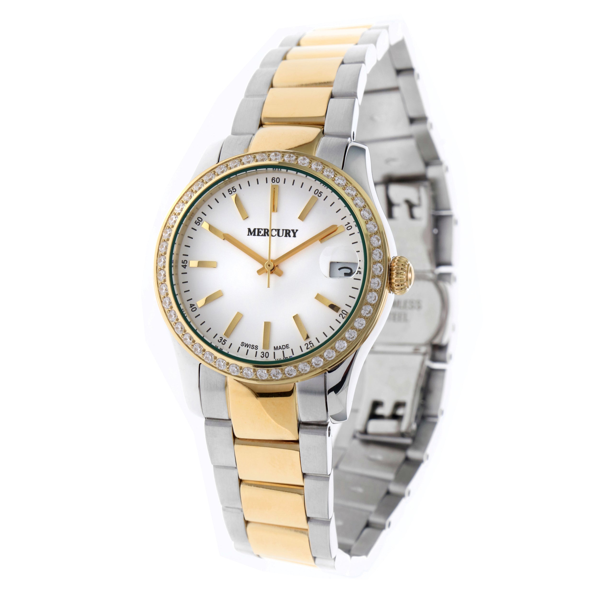 Mercury Women's Swiss Quartz Watch with White Dial - MER-0032