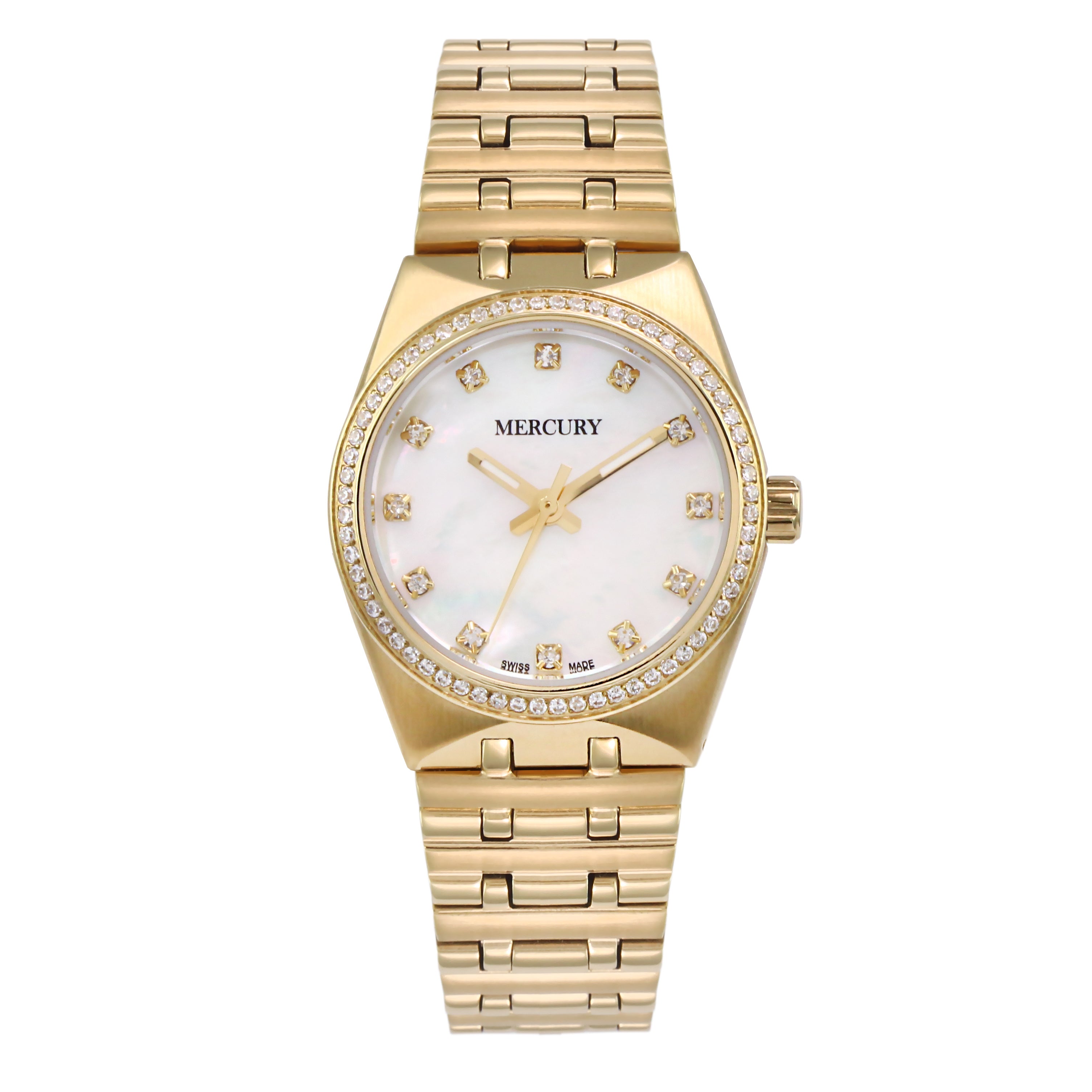 Mercury women's watch with quartz movement and mother-of-pearl dial – MER-0130