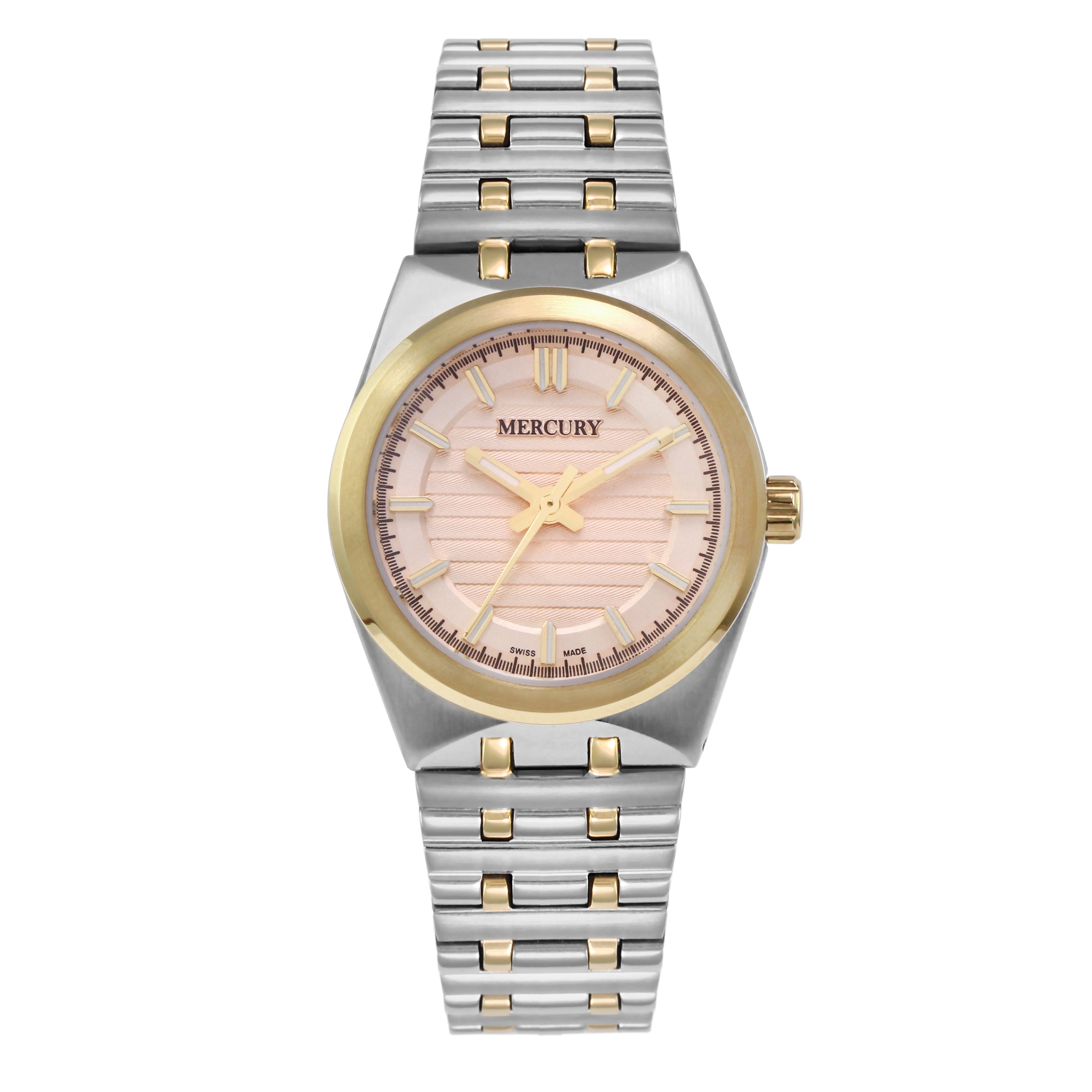 Mercury women's watch with quartz movement and brown dial – MER-0128