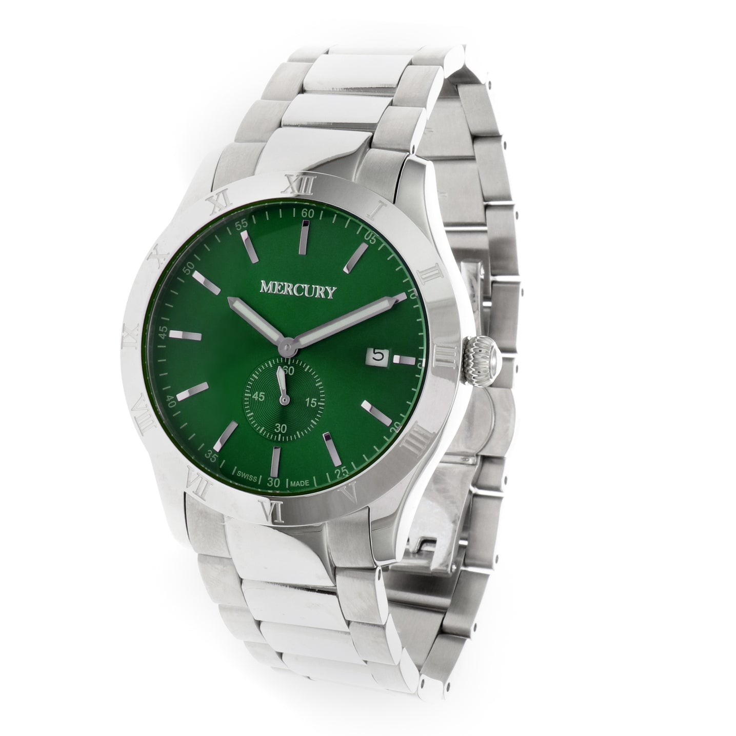 Mercury Men's Swiss Quartz Watch with Green Dial - MER-0054