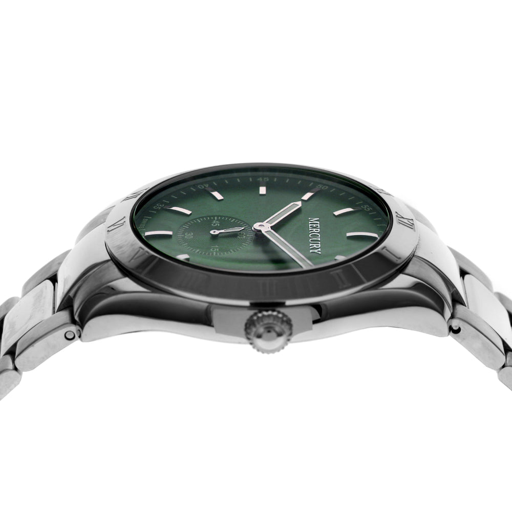 ساعة ميركوري الرجالية السويسرية بحركة كوارتز ولون مينا أخضر - MER-0054