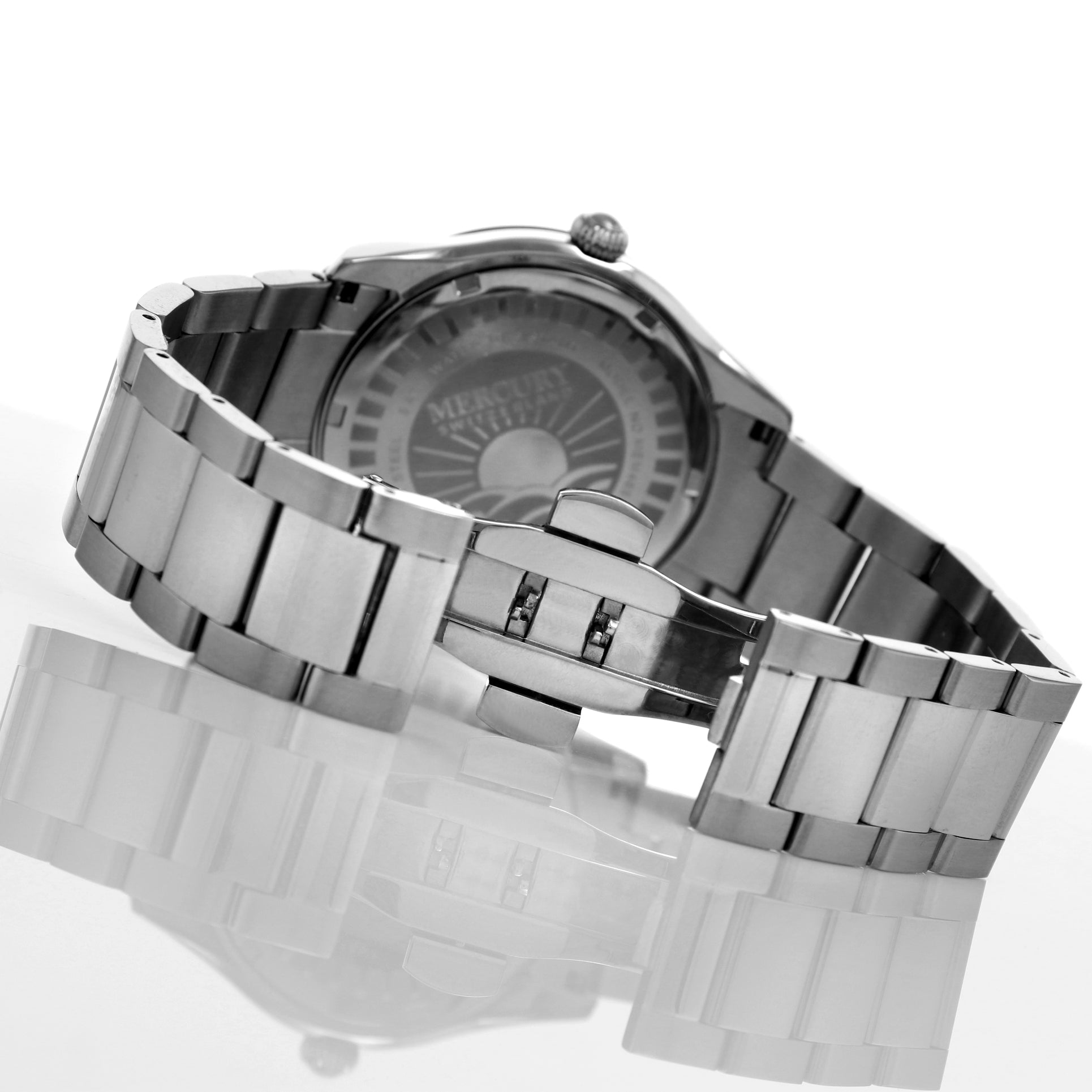 Mercury Men's Swiss Quartz Watch with White Dial - MER-0053
