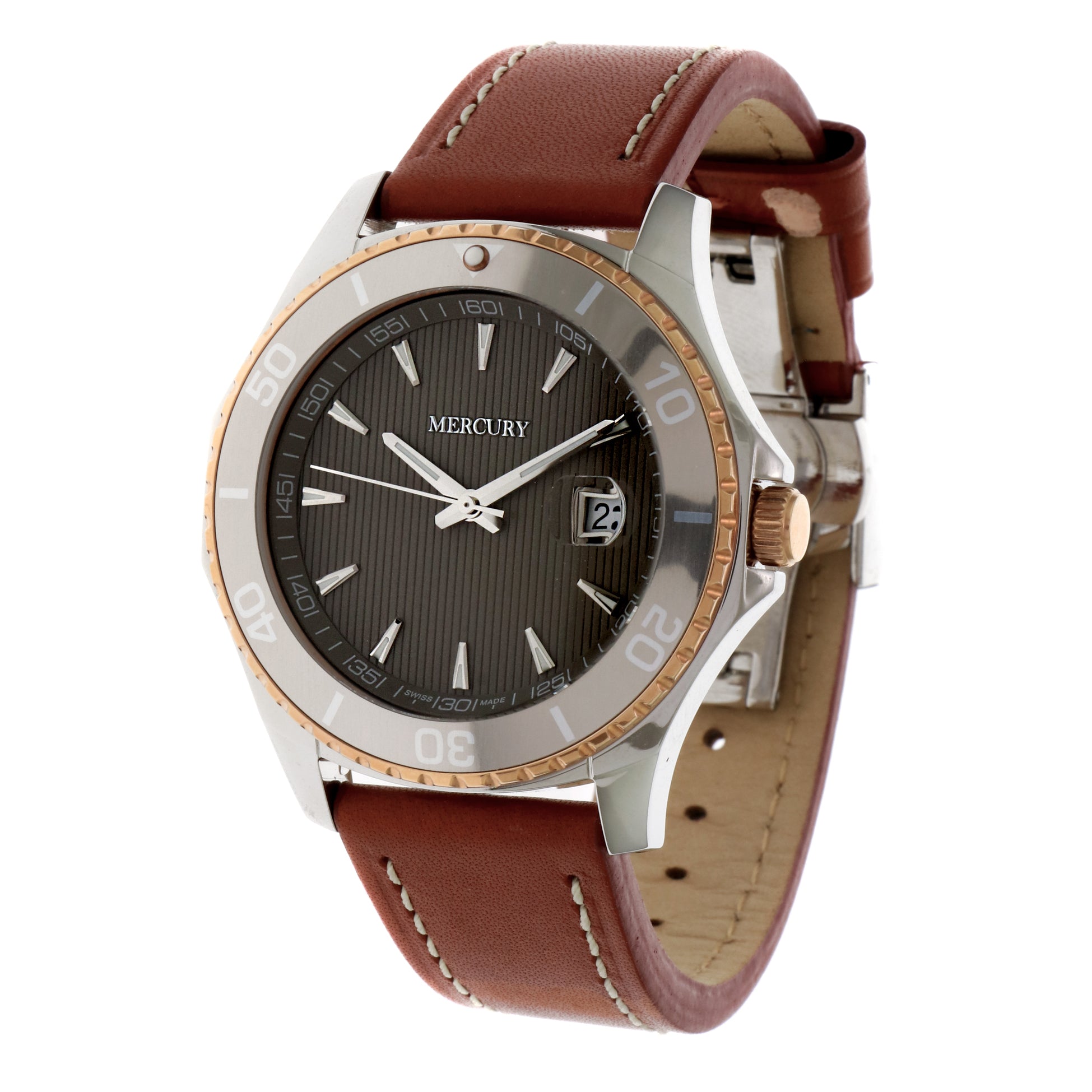 Mercury Men's Swiss Quartz Watch with Gray Dial - MER-0038