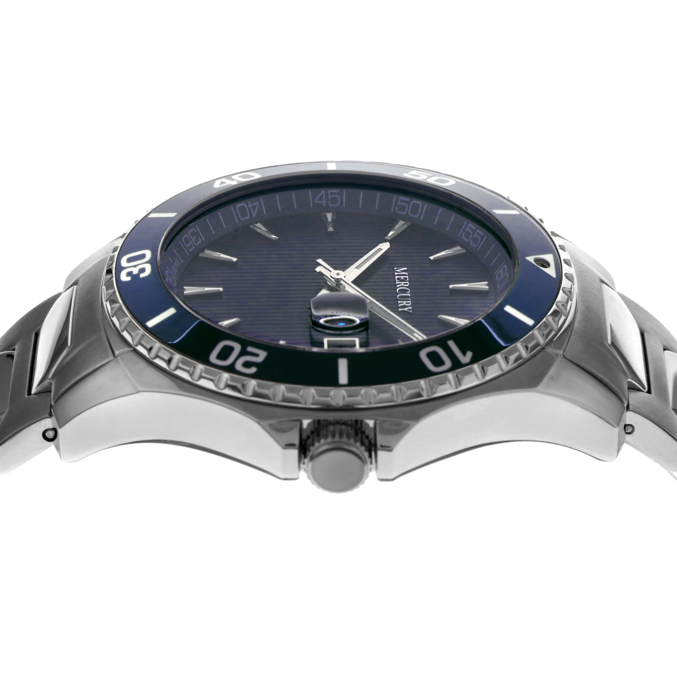 Mercury Men's Swiss Quartz Watch with Blue Dial - MER-0040