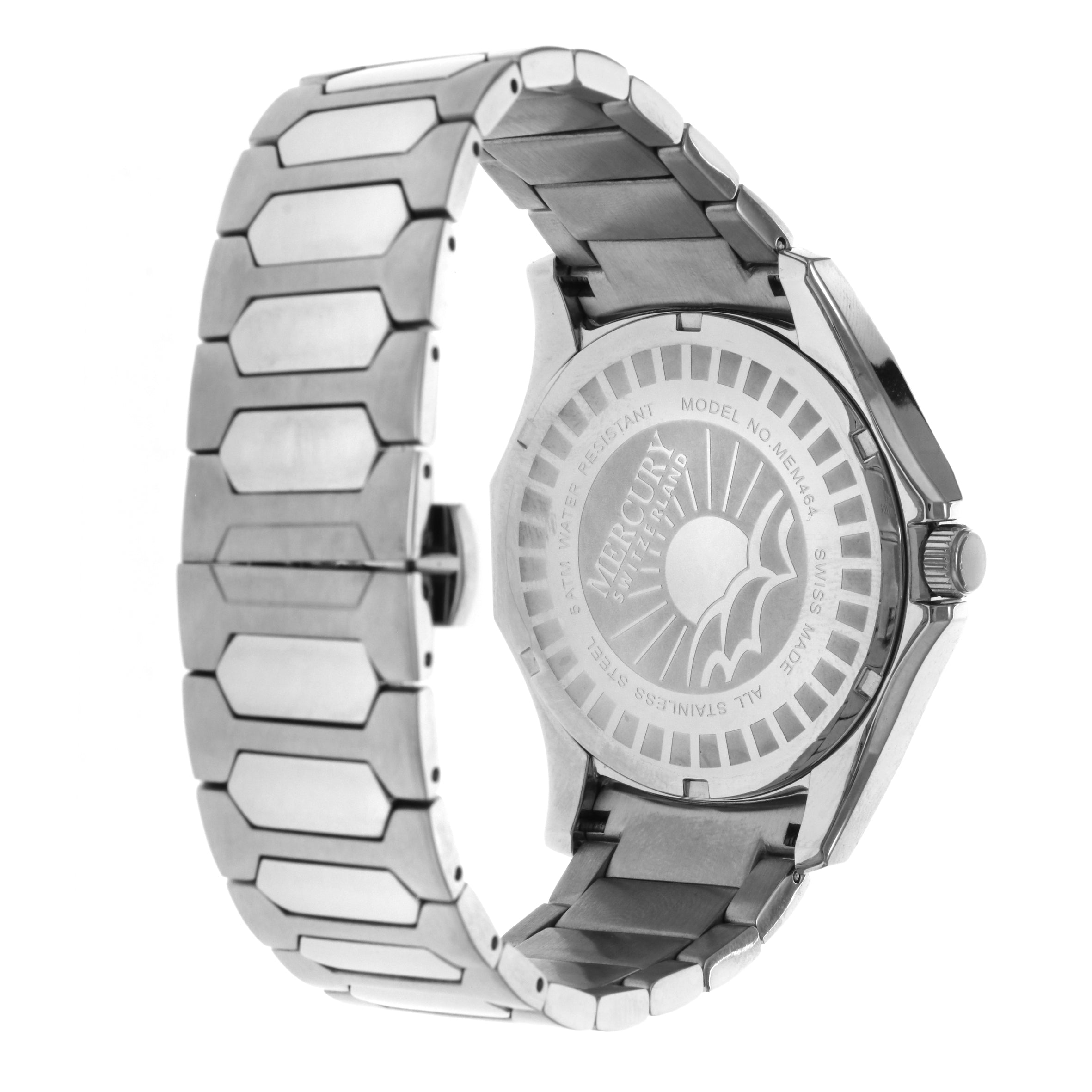 Mercury Men's Swiss Quartz Watch with Blue Dial - MER-0040