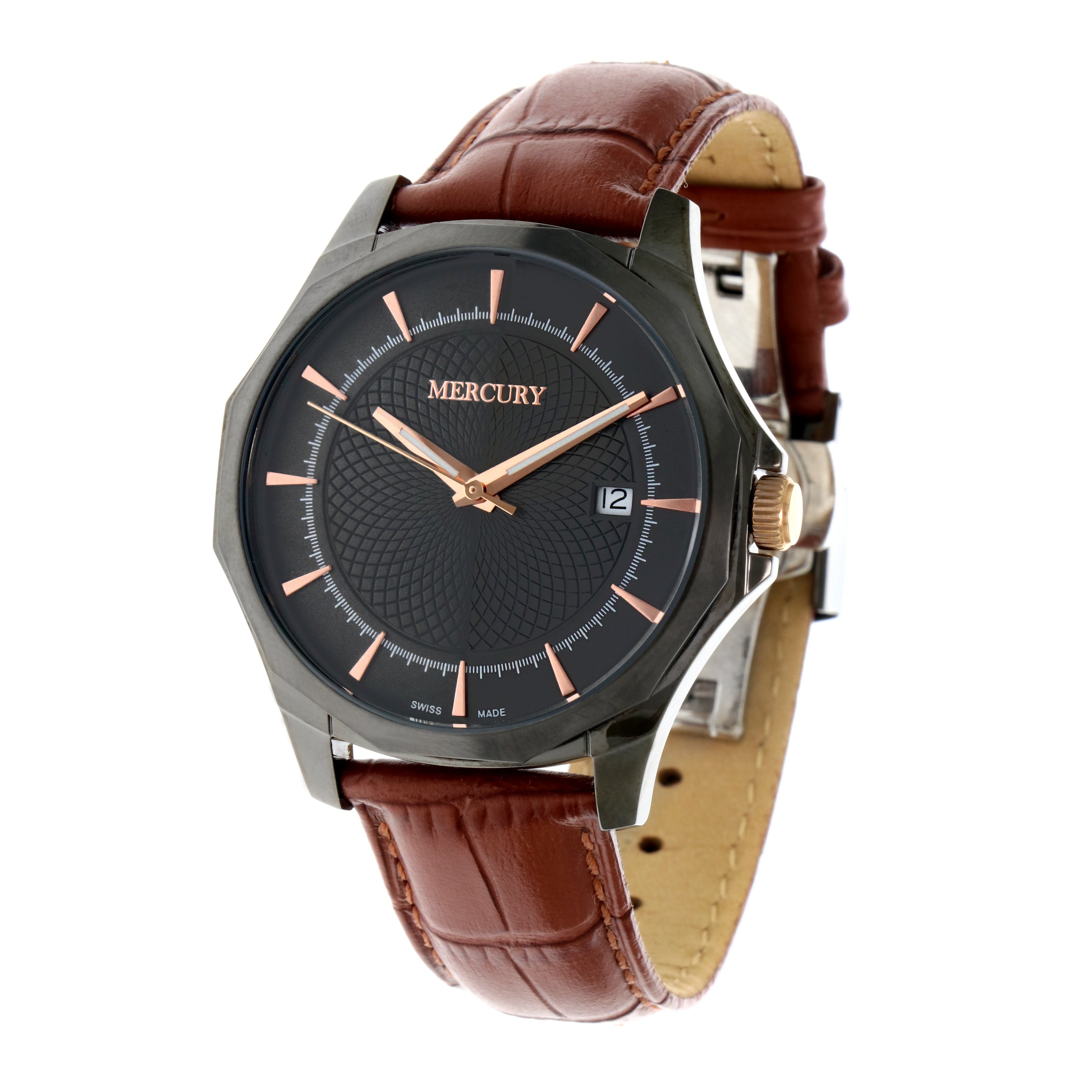 Mercury Men's Swiss Quartz Watch with Gray Dial - MER-0041