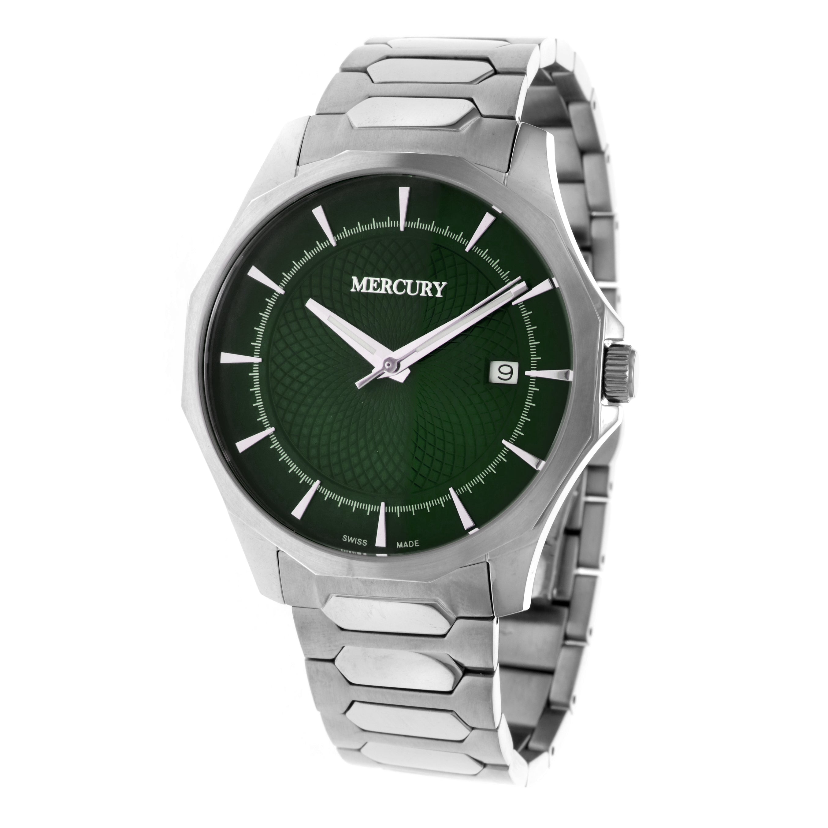 Mercury Men's Swiss Quartz Watch with Green Dial - MER-0046