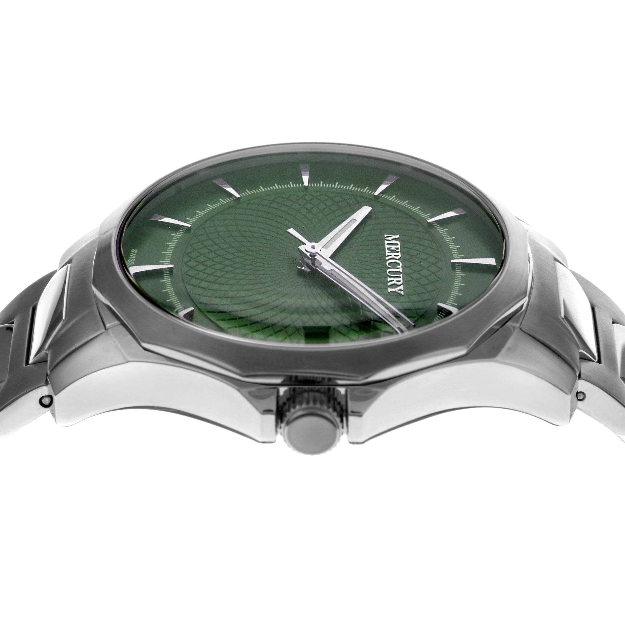 Mercury Men's Swiss Quartz Watch with Green Dial - MER-0046
