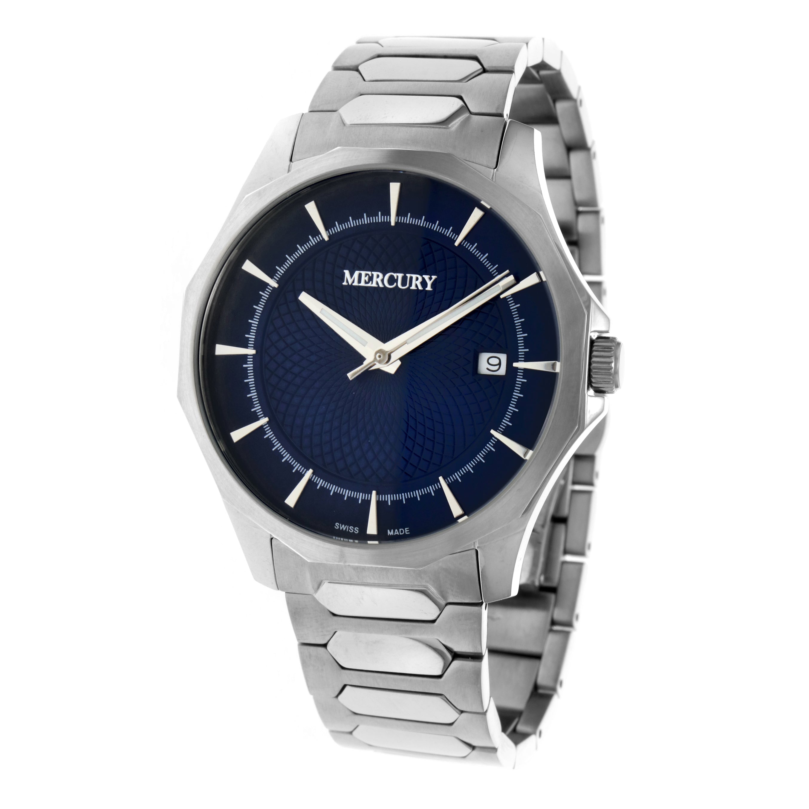 Mercury Men's Swiss Quartz Watch with Blue Dial - MER-0048