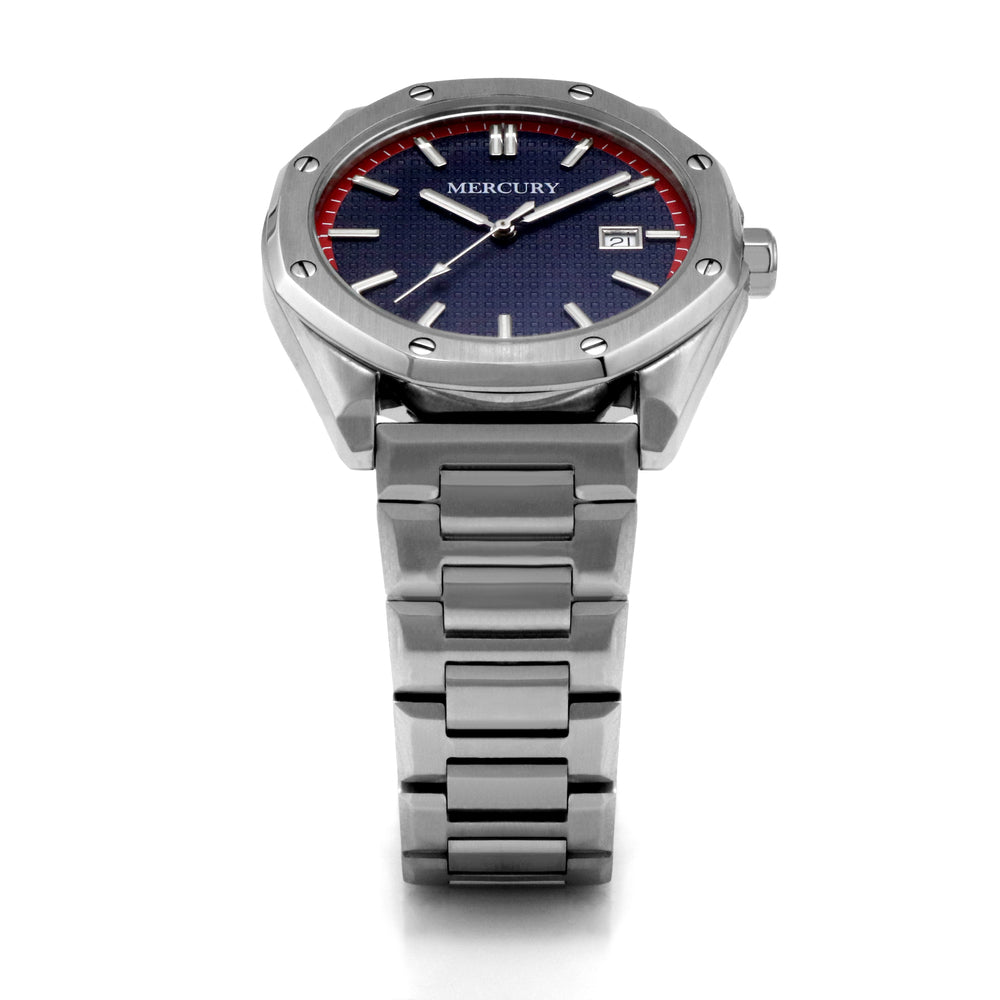 Mercury Men's Quartz Watch with Blue Dial - MER-0097