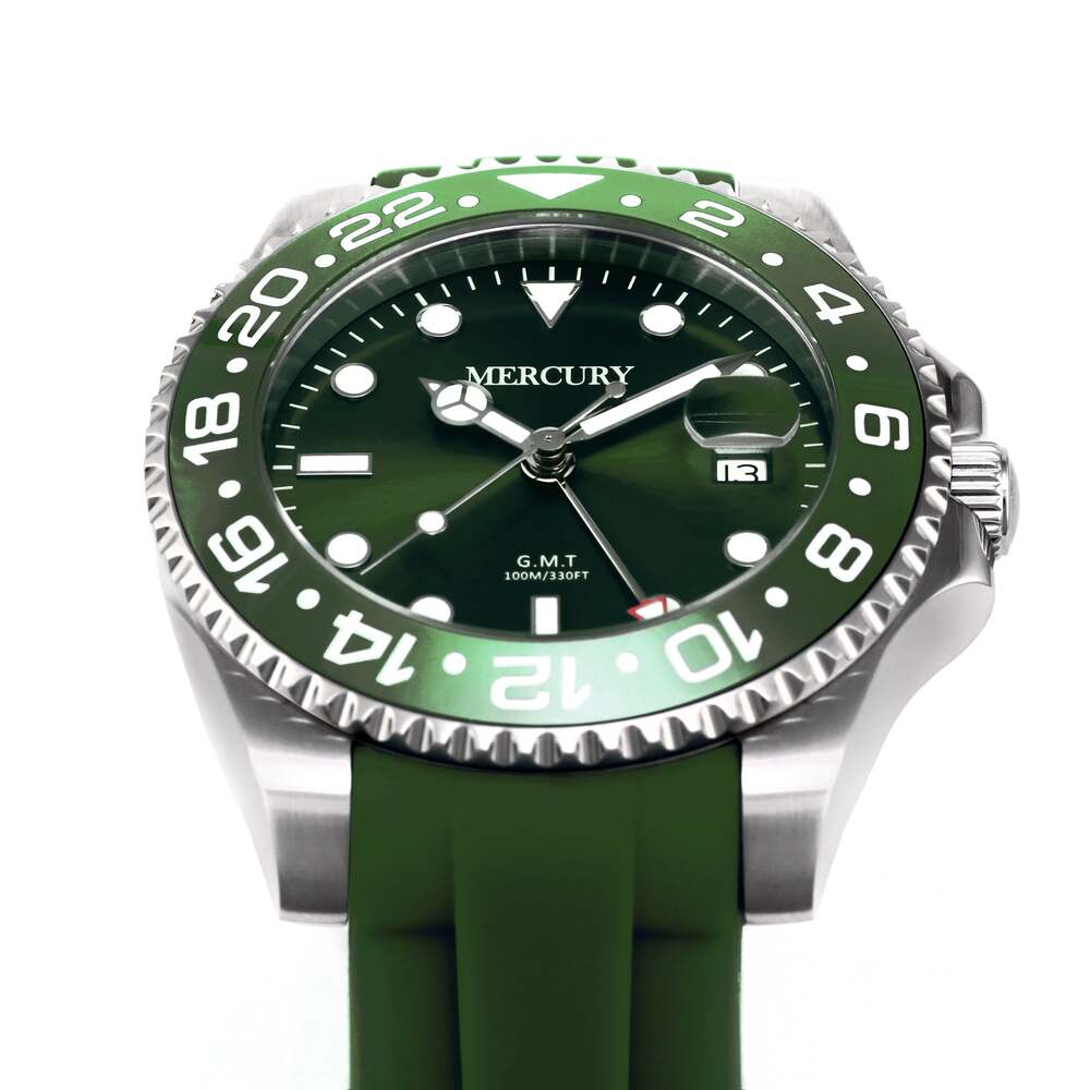 Mercury Men's Watch, Quartz Movement, Green Dial - MER-0111