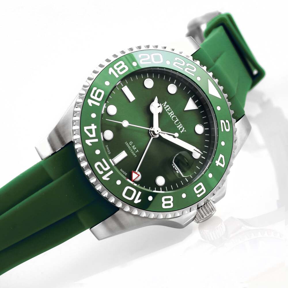Mercury Men's quartz green dial watch MER-0111