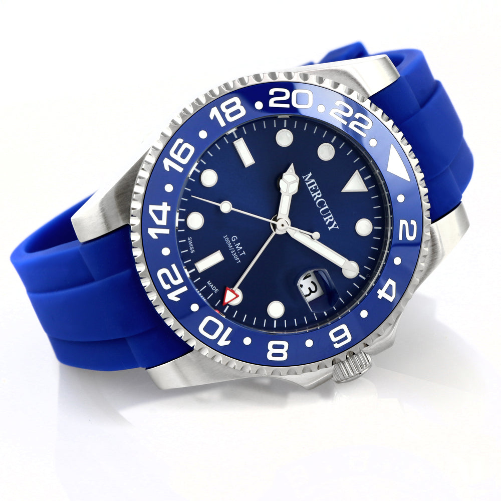 Mercury Men's Quartz Watch with Blue Dial - MER-0113