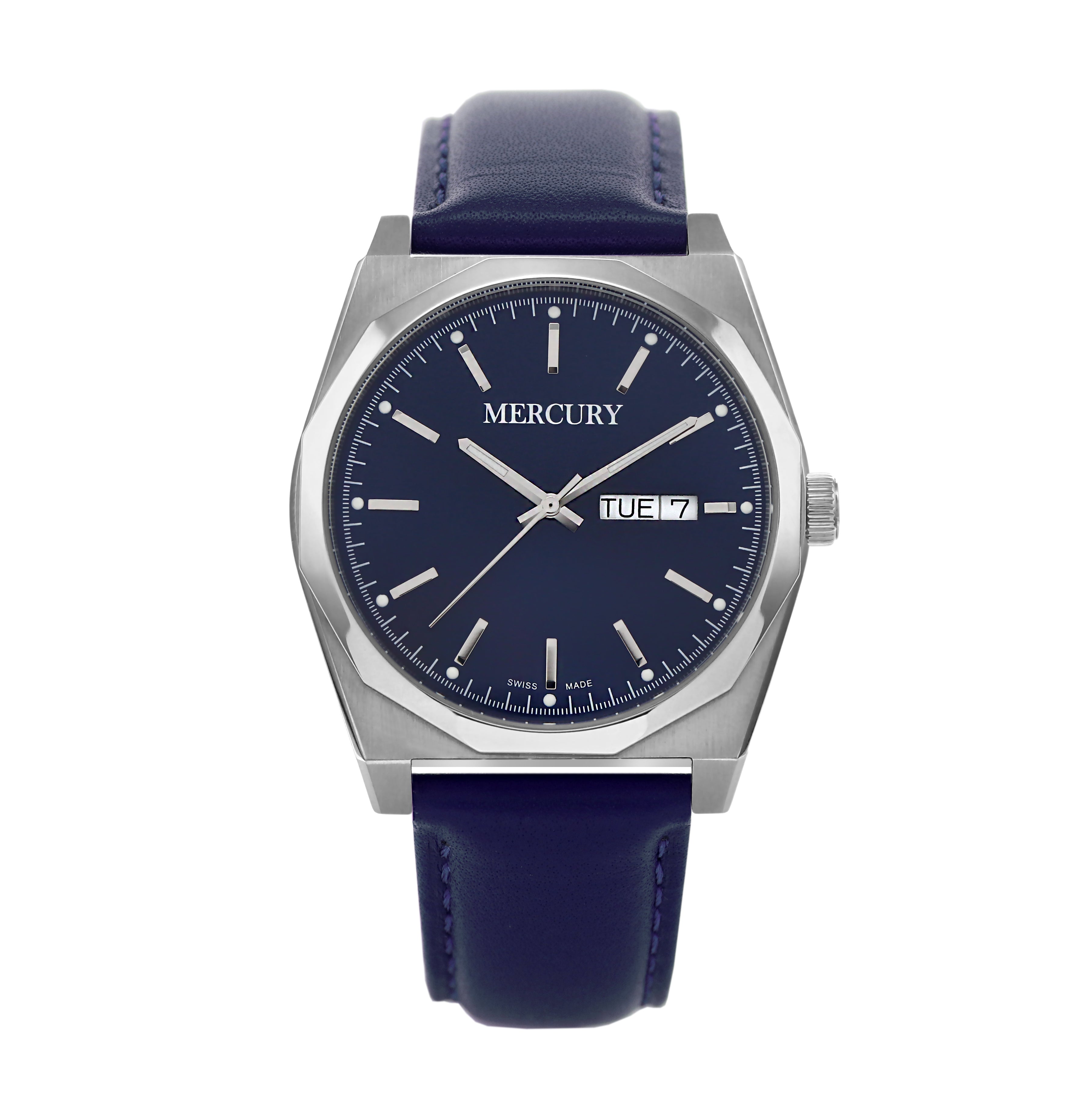 Mercury Men's Quartz Watch with Blue Dial – MER-0149