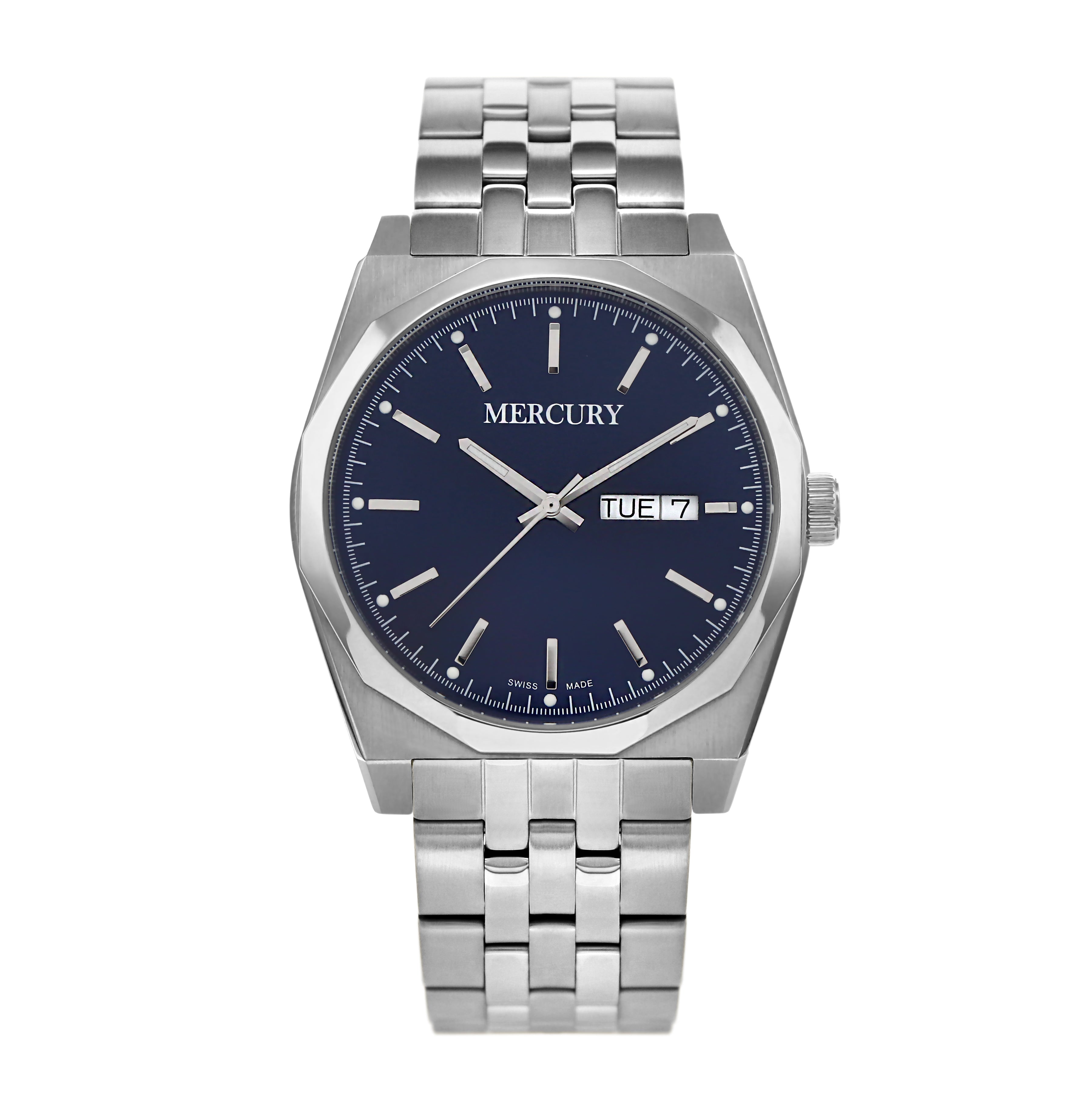 Mercury Men's Quartz Watch with Blue Dial – MER-0143