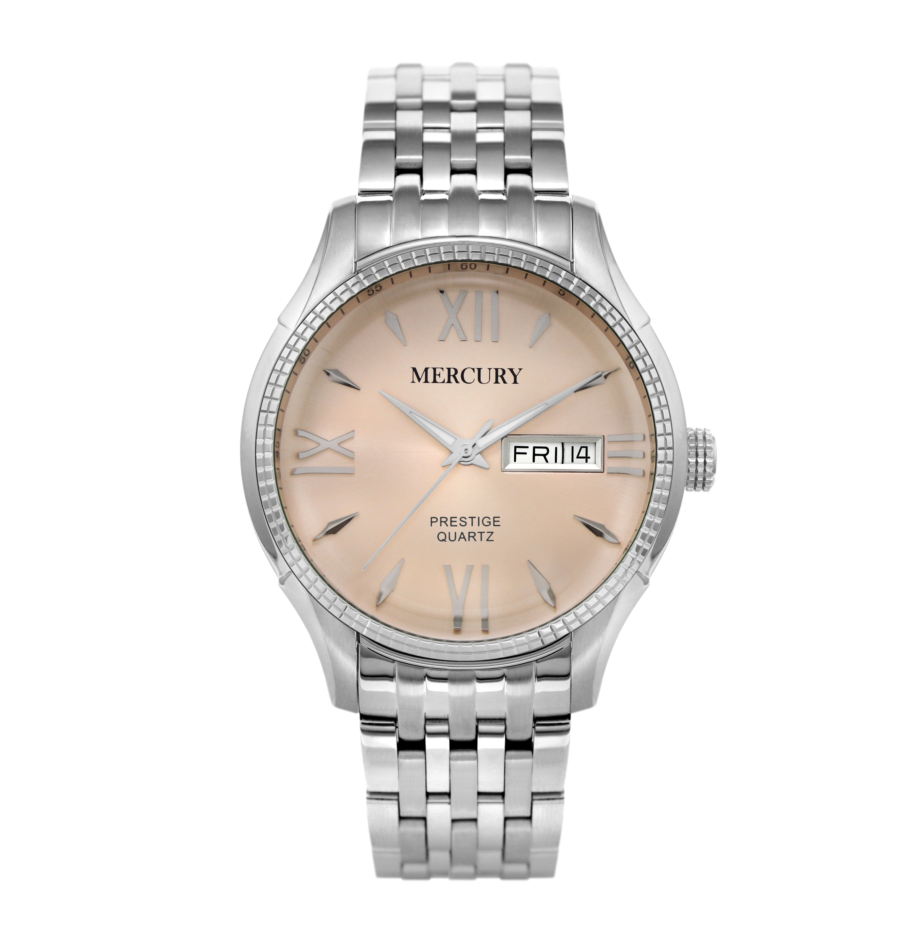 Mercury Men's Quartz Watch with Brown Dial – MER-0156