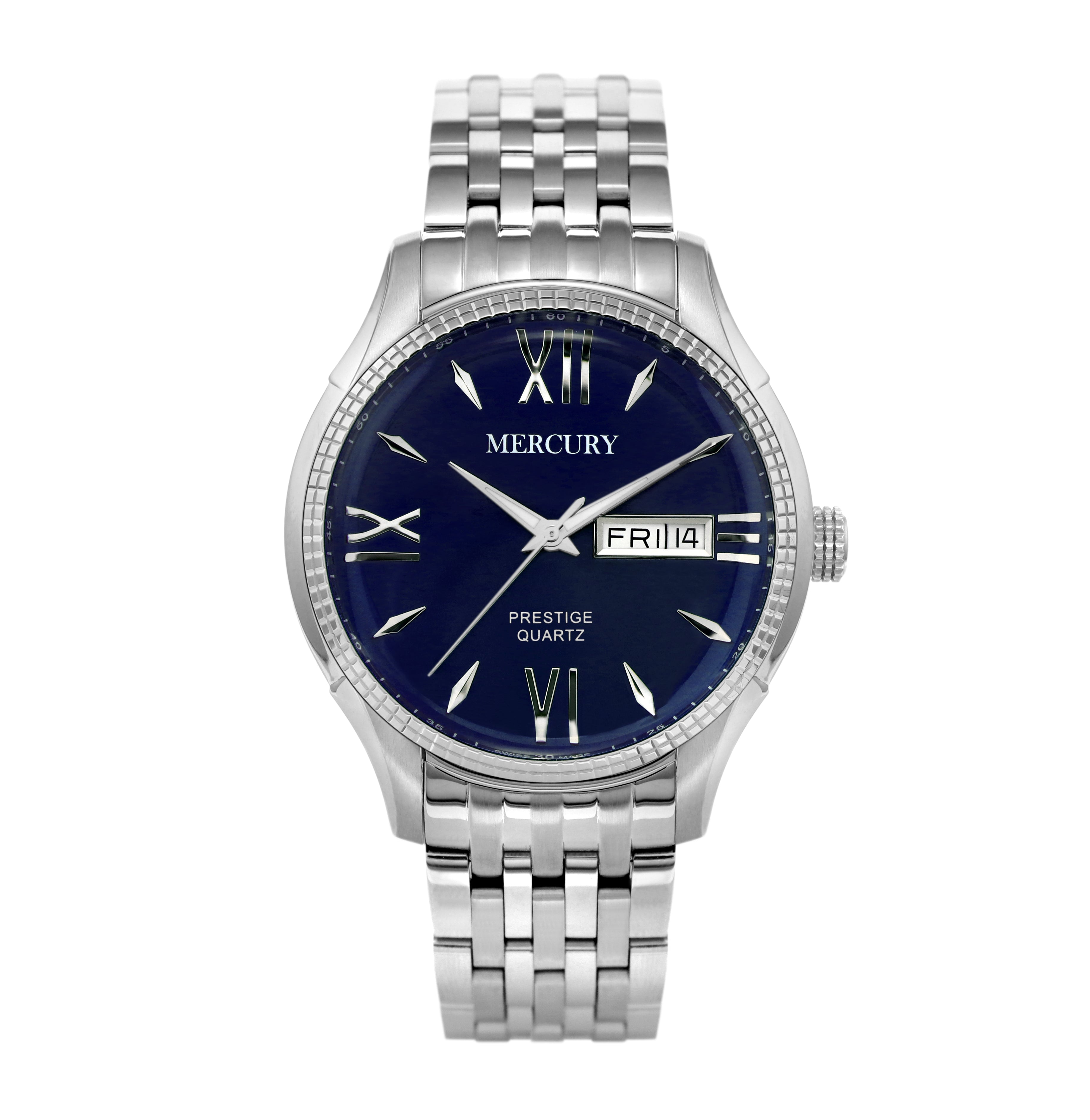 Mercury Men's Quartz Watch with Blue Dial – MER-0158