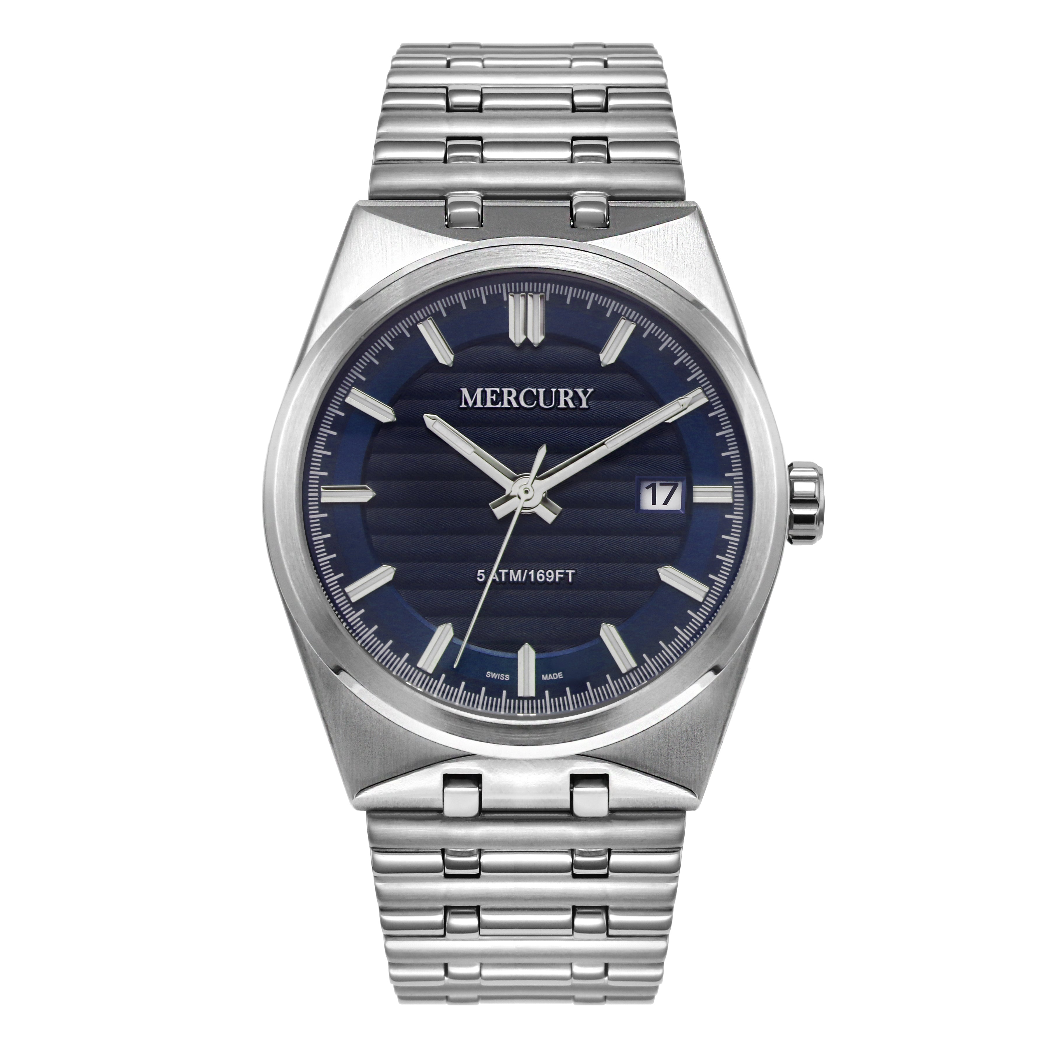 Mercury Men's Quartz Watch with Blue Dial – MER-0137