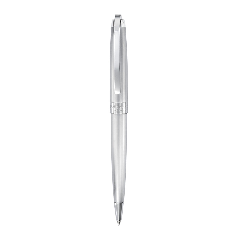 قلم بولبوينت باللون الأبيض وفضي من موريكس - MURPN-0008