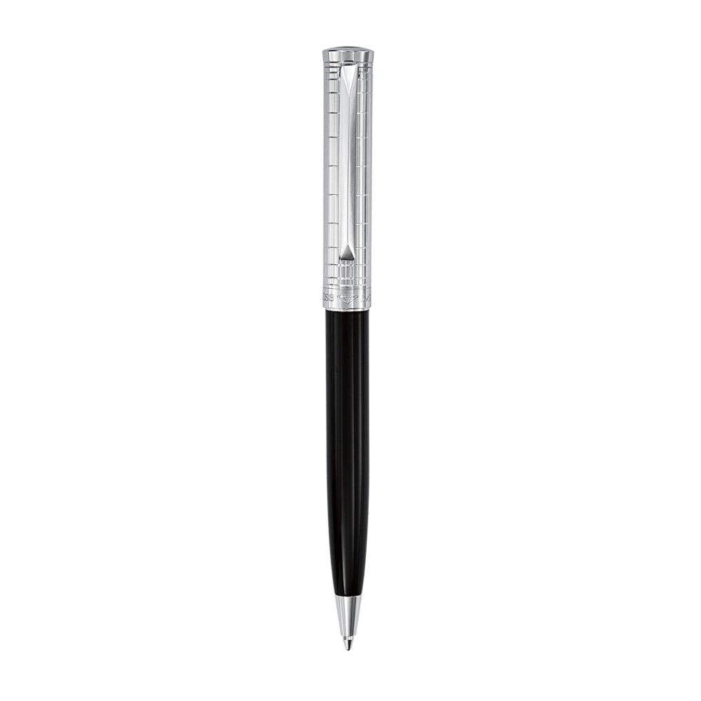 قلم بولبوينت باللون الفضي وأسود من موريكس - MURPN-0002