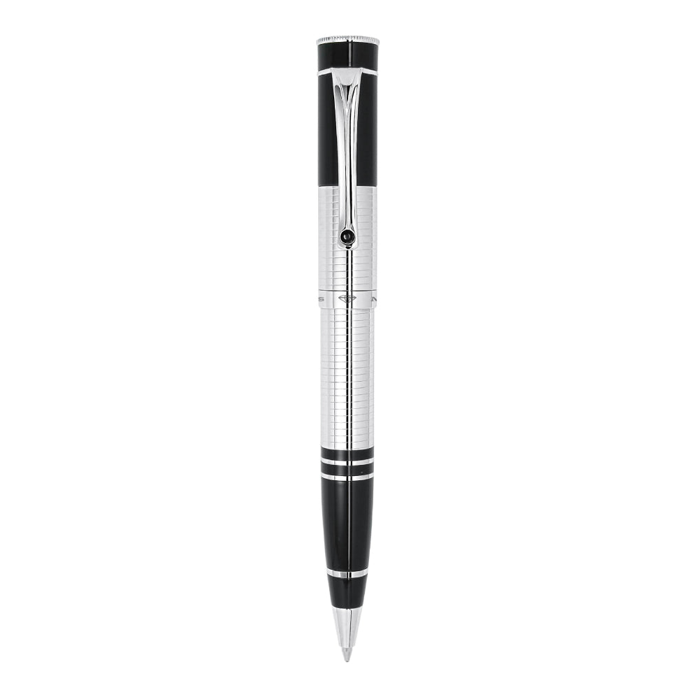 قلم بولبوينت باللون الفضي والأسود من موريكس - MURPN-0003