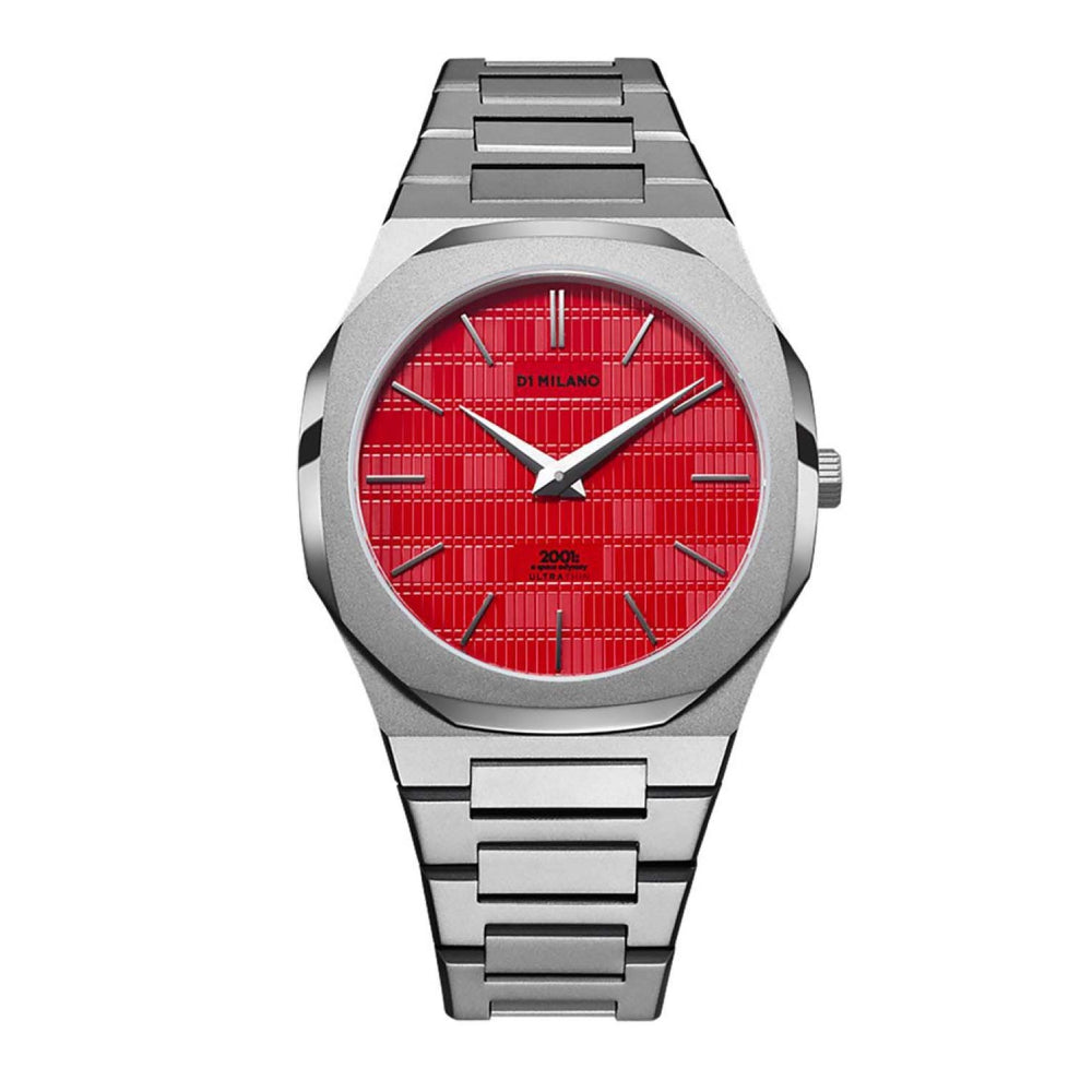 D1 Milano Men's Watch, Quartz Movement, Red Dial - ML-0249