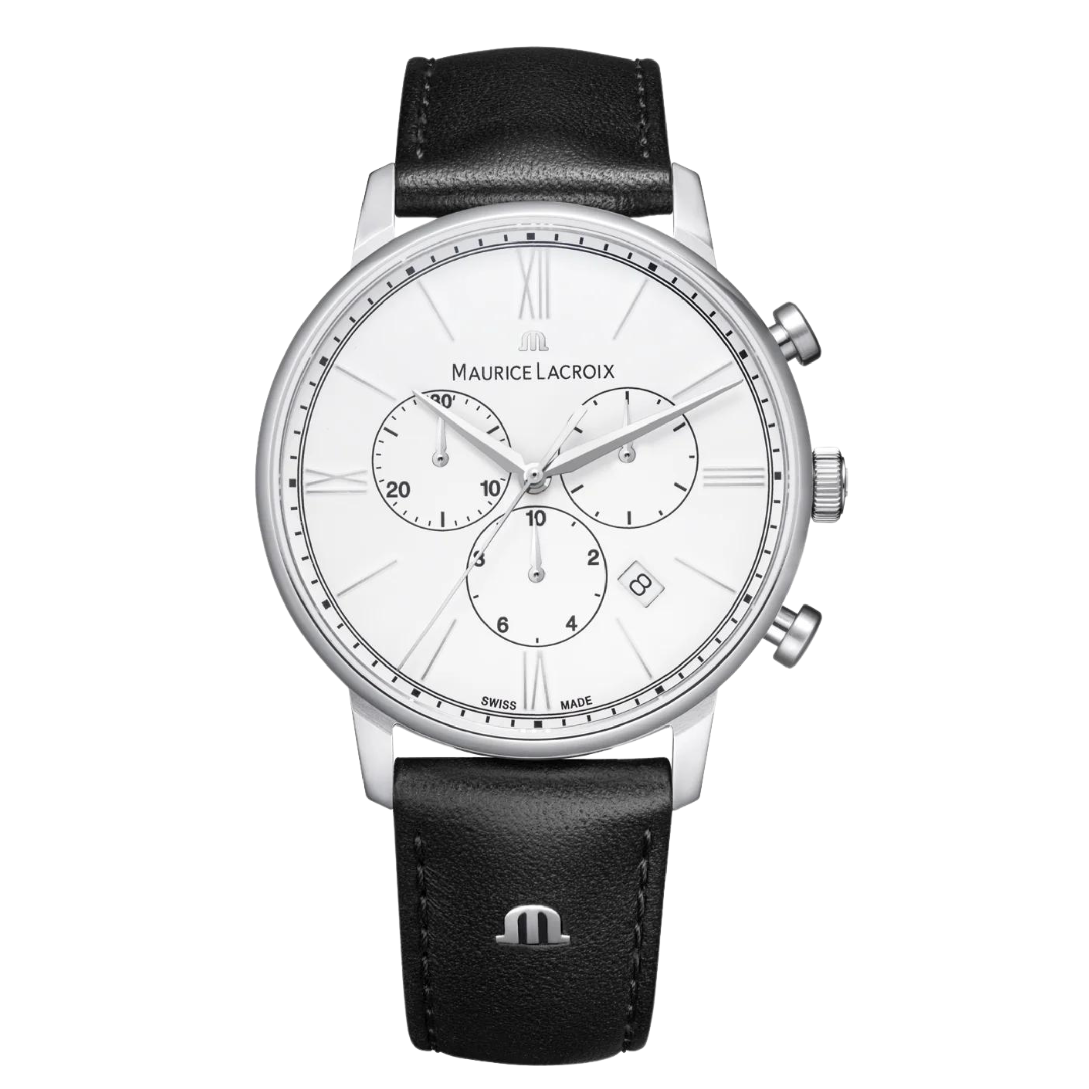 Maurice Lacroix Men's Eleros Chronograph White Dial Watch MLC-0016