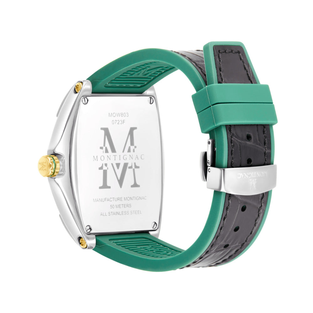 Montignac Men's Watch, Quartz Movement, Green Dial - MNG-0022