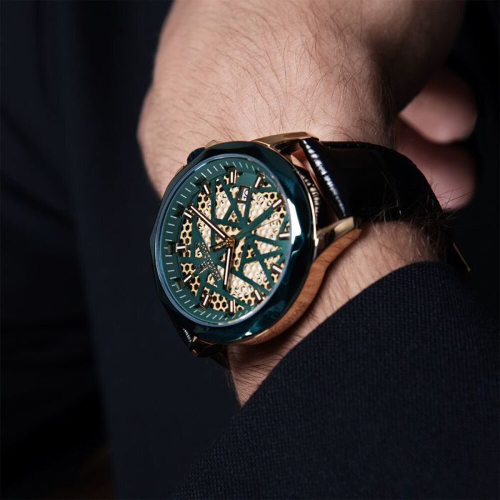 Montignac Men's Quartz Watch with Green Dial - MNG-0024