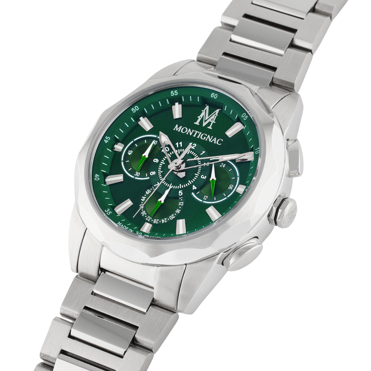 Montagnac Men's Quartz Watch with Green Dial MNG-0030