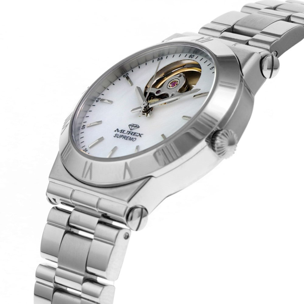 Murex Women's Watch, Automatic Movement, Pearly White Dial - MUR-0070