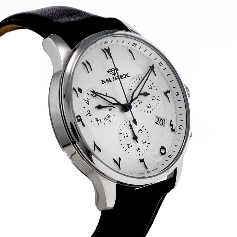 Murex men's watch with quartz movement and white dial color - MUR-0064