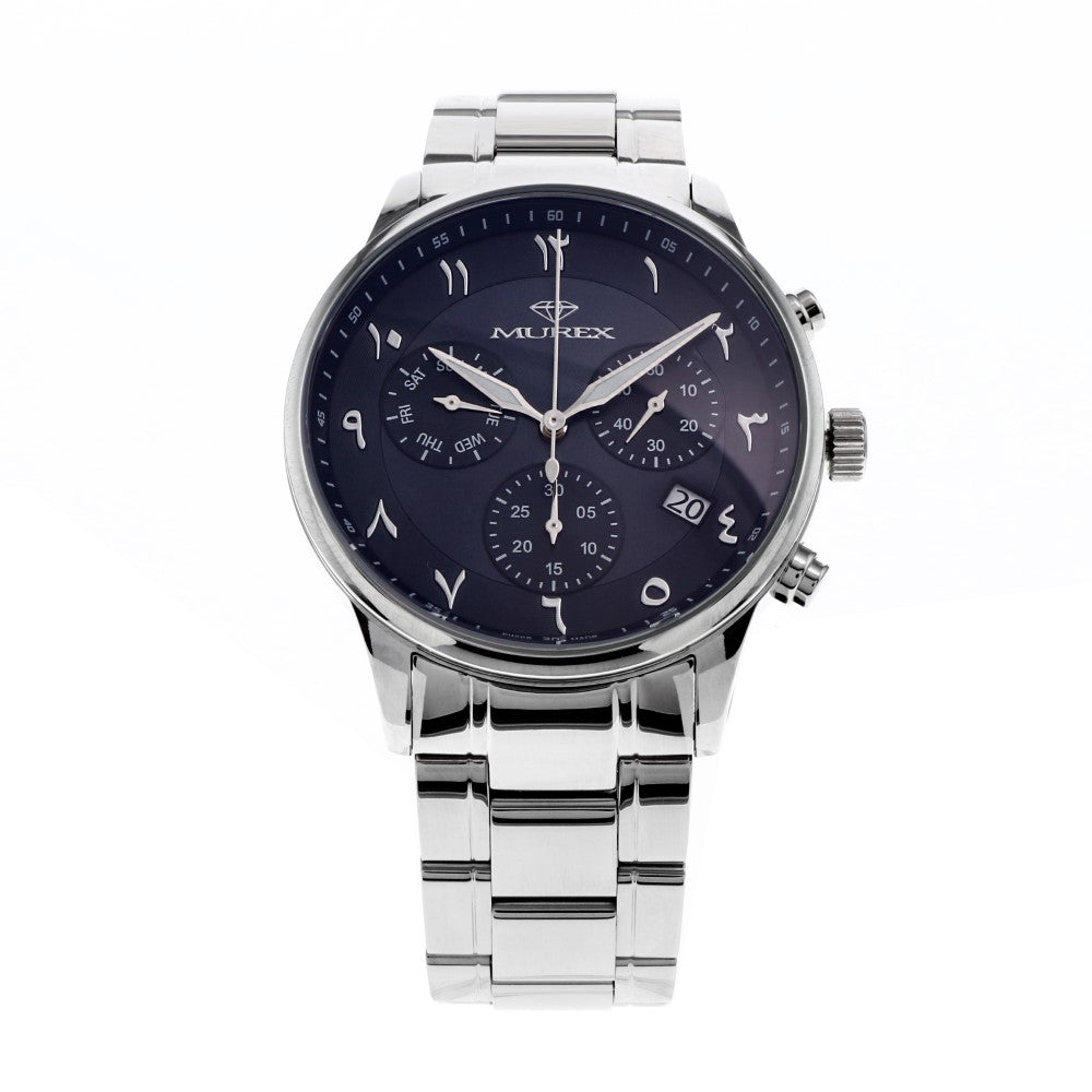 Murex men's watch with quartz movement and blue dial color - MUR-0062
