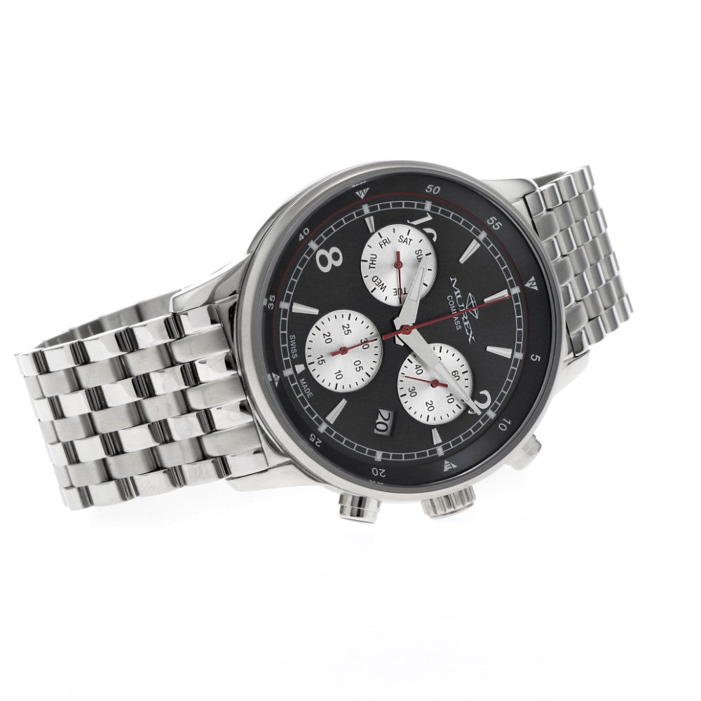 Murex men's watch with quartz movement and black dial - MUR-0061