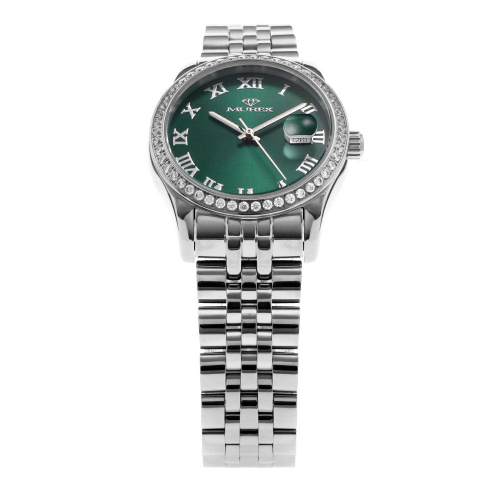 Murex women's watch with quartz movement and green dial - MUR-0014
