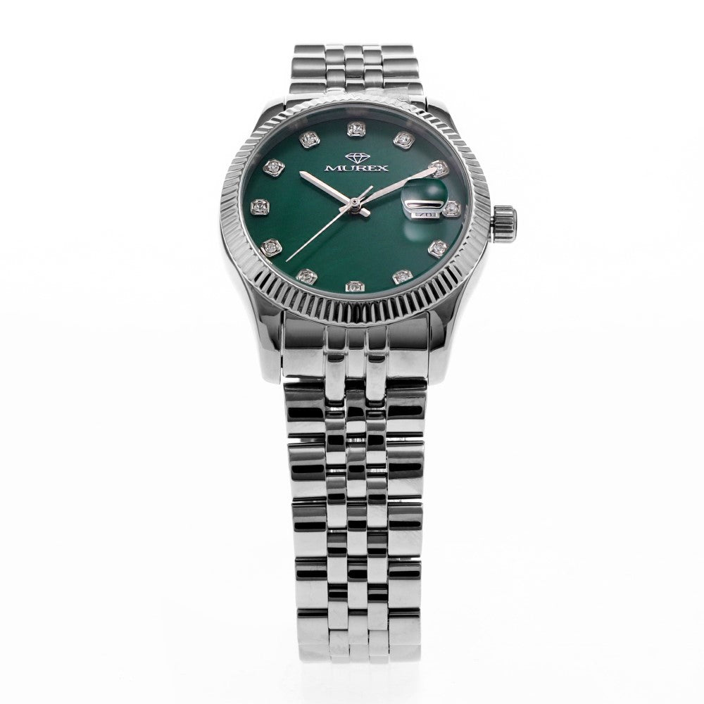 Murex women's watch with quartz movement and green dial - MUR-0022